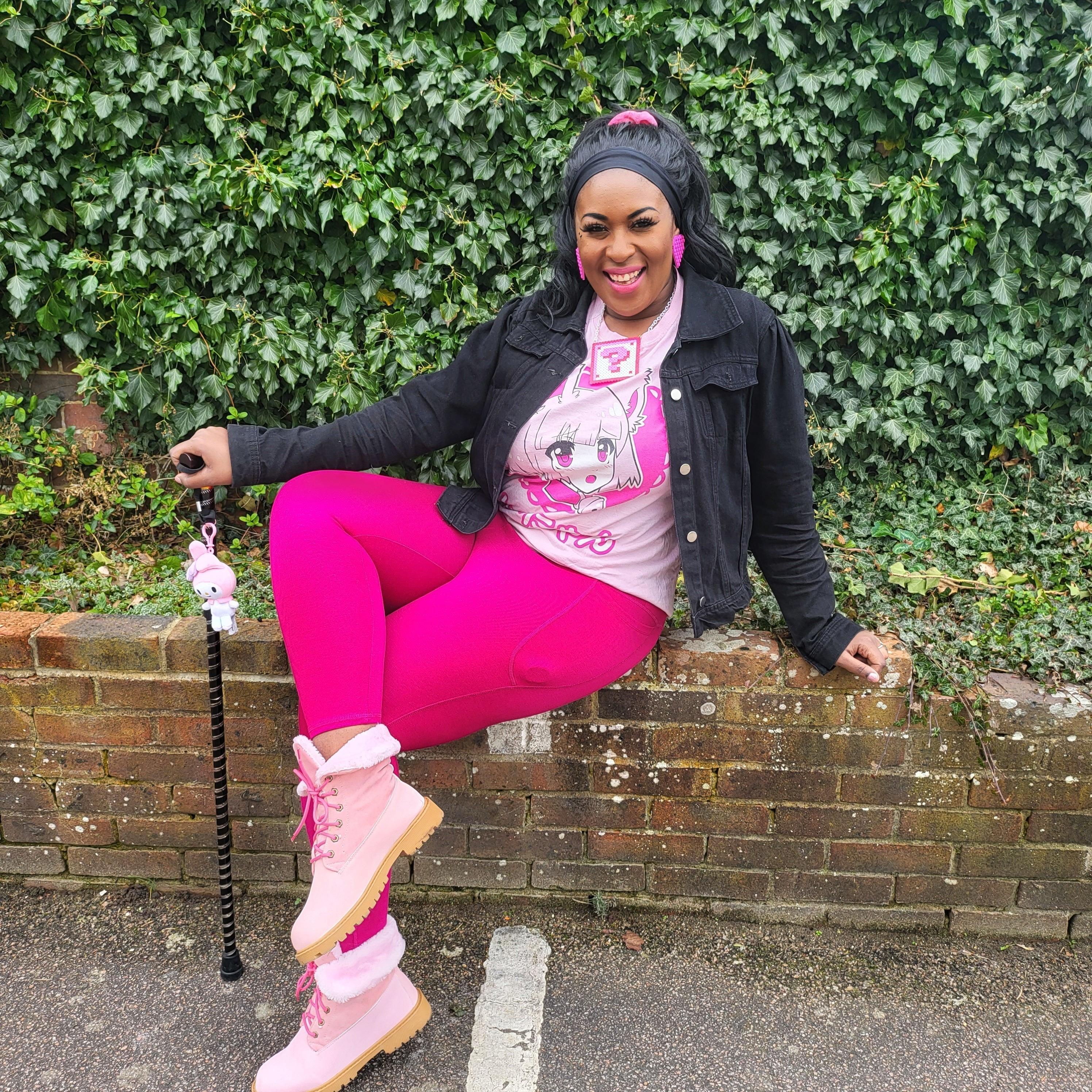 Squat Proof Short Leggings - Raspberry Pie - Image 11