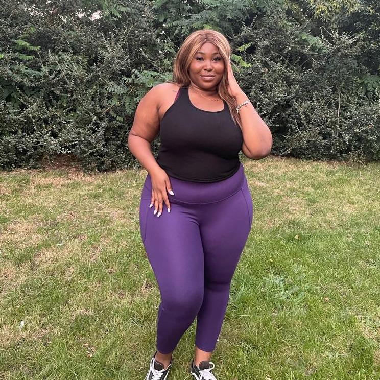 Squat Proof Short Leggings - Suffragette Purple - Image 2