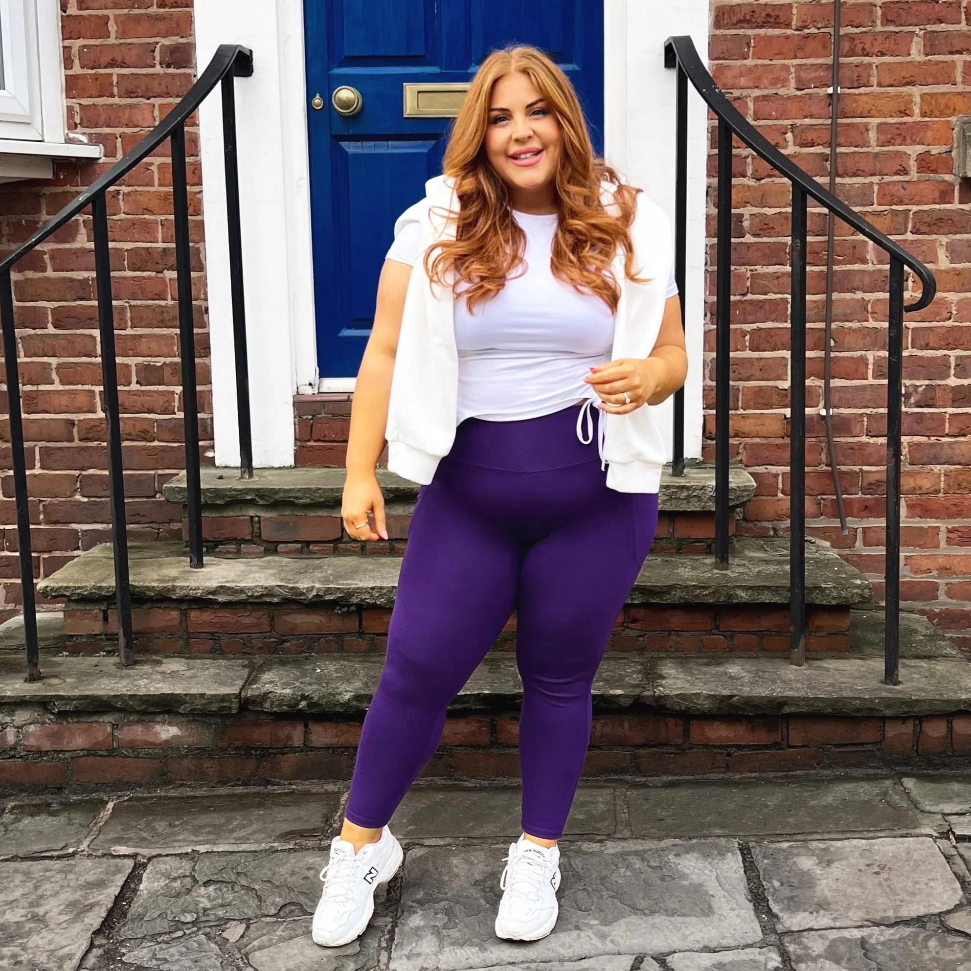 Squat Proof Short Leggings - Suffragette Purple - Image 9
