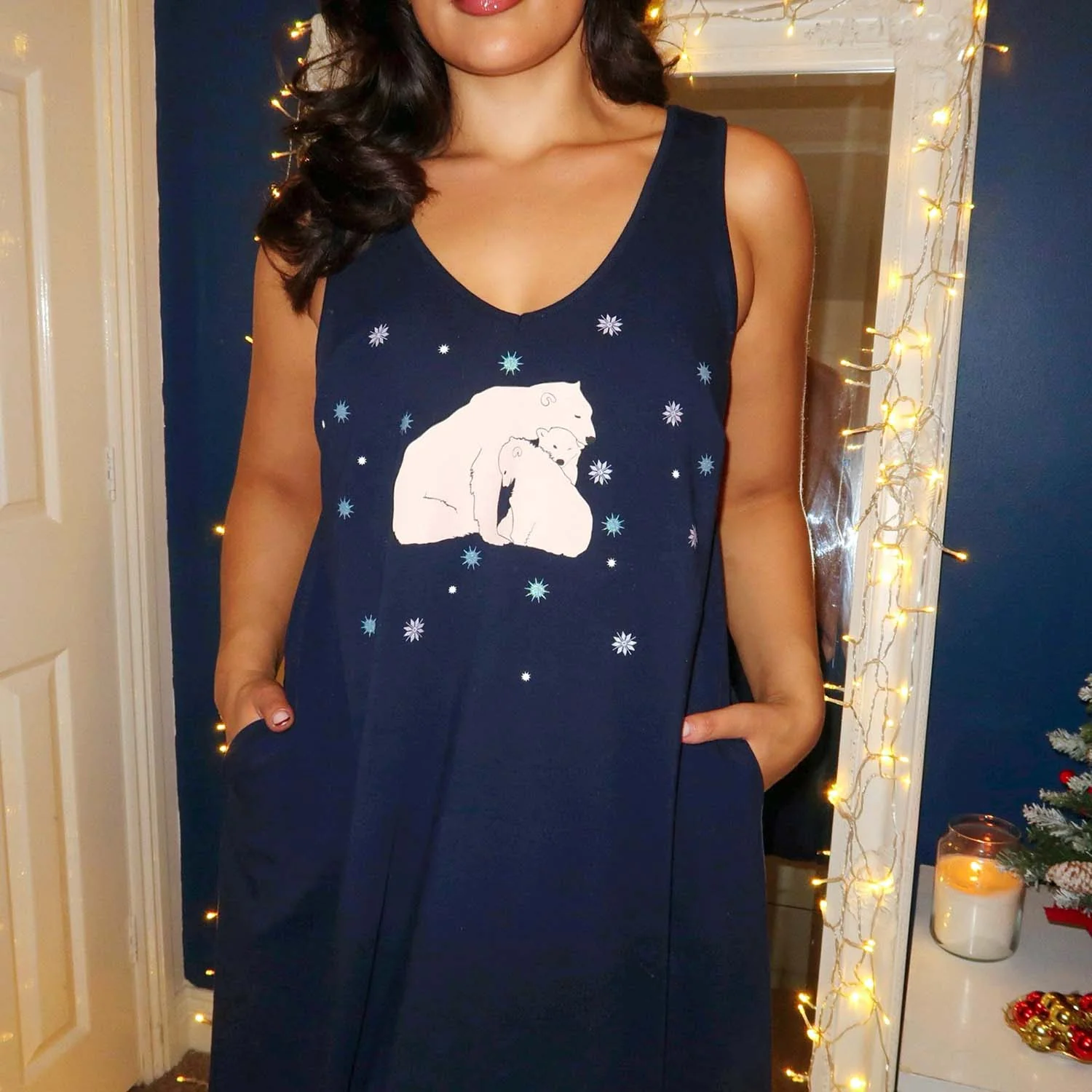 Organic Cotton Short Nightdress - Polar Snuggles - Image 4