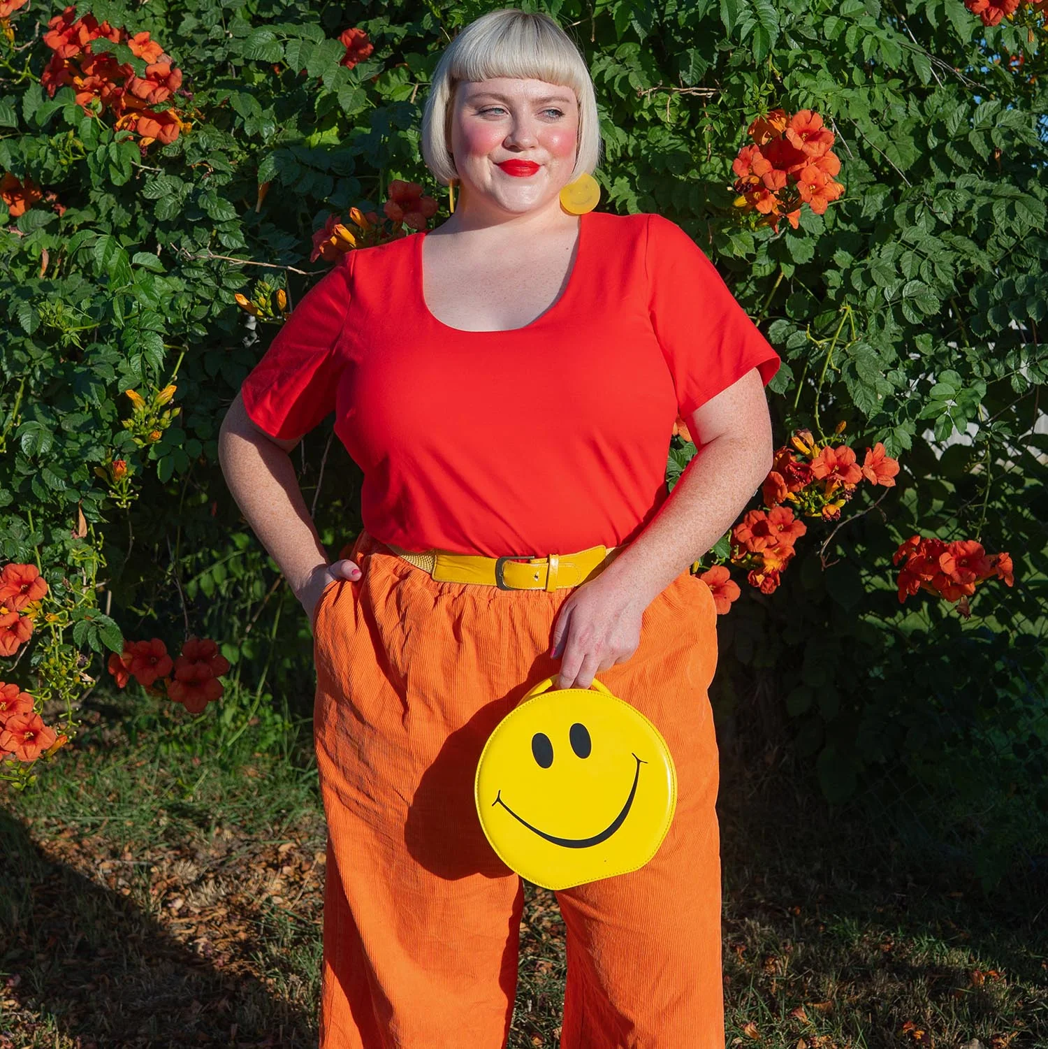 Short Sleeve Cotton Bodysuit - Sangria - Image 9
