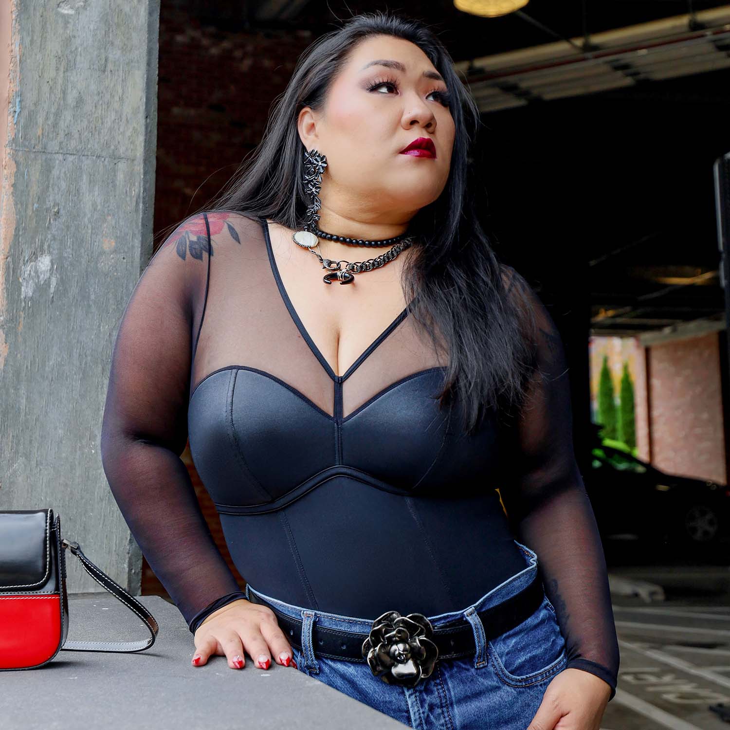Siren Faux Leather Bodysuit - Image 18