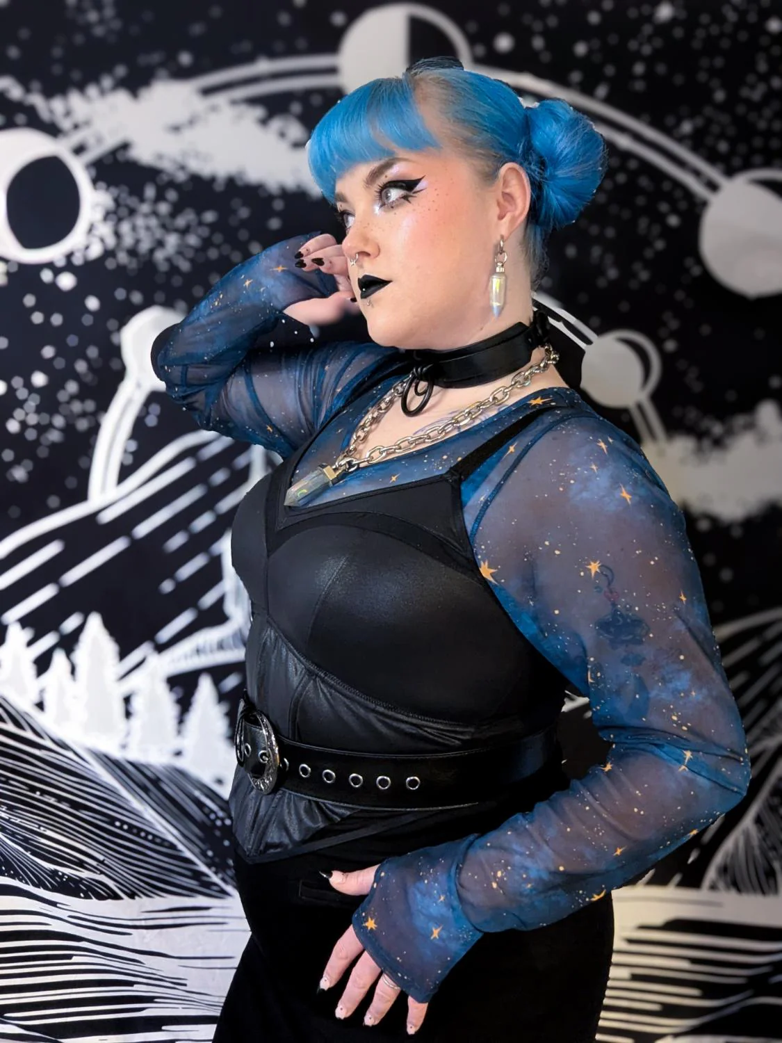 Siren Faux Leather Bustier - Image 7