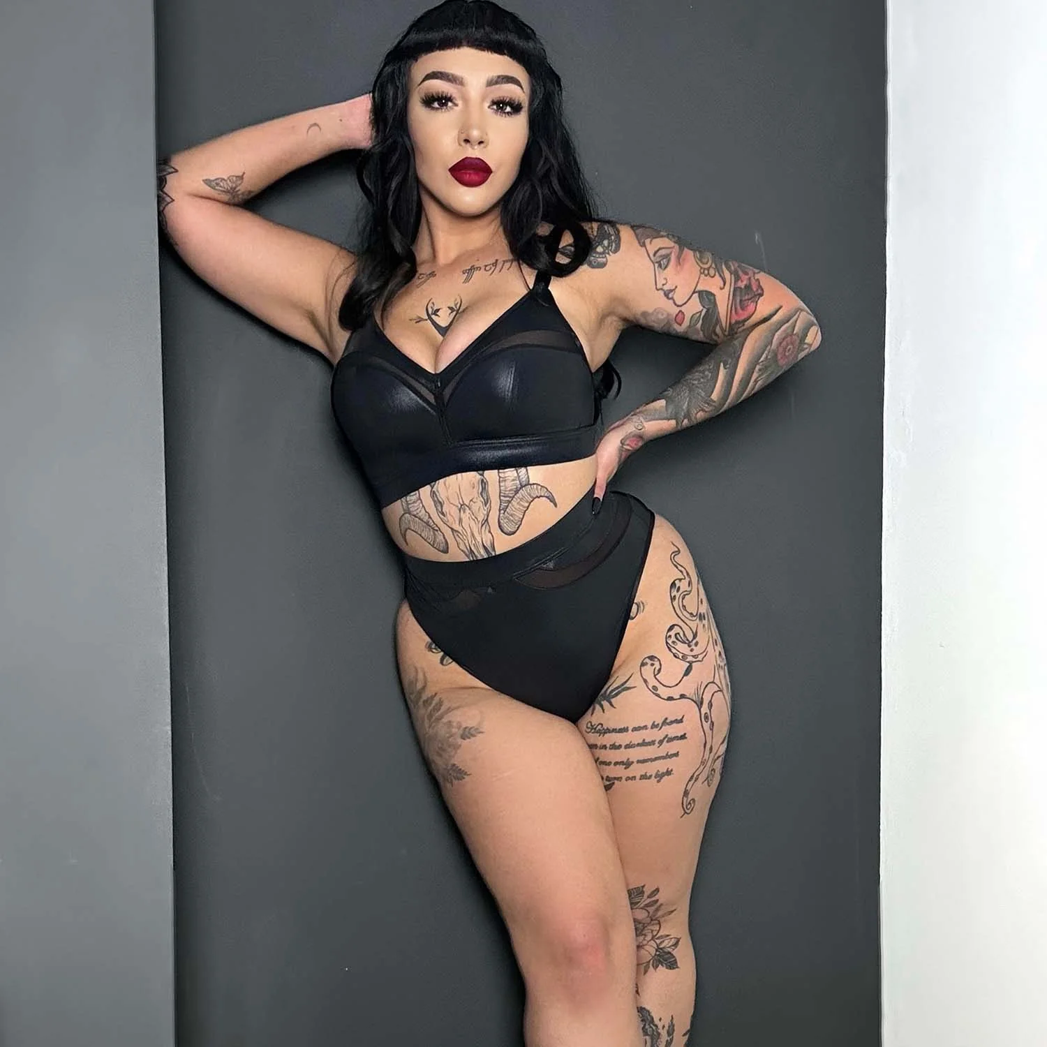Siren Faux Leather Full Panties - Image 4