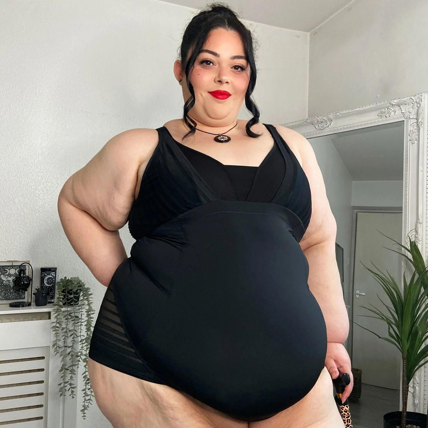Smoothwear Open Bust Bodysuit - Black - Image 3