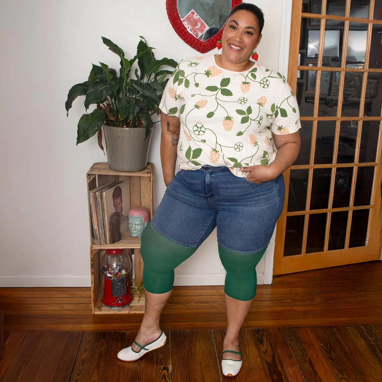 Stay Cool Capri Tights - Foliage - Image 9