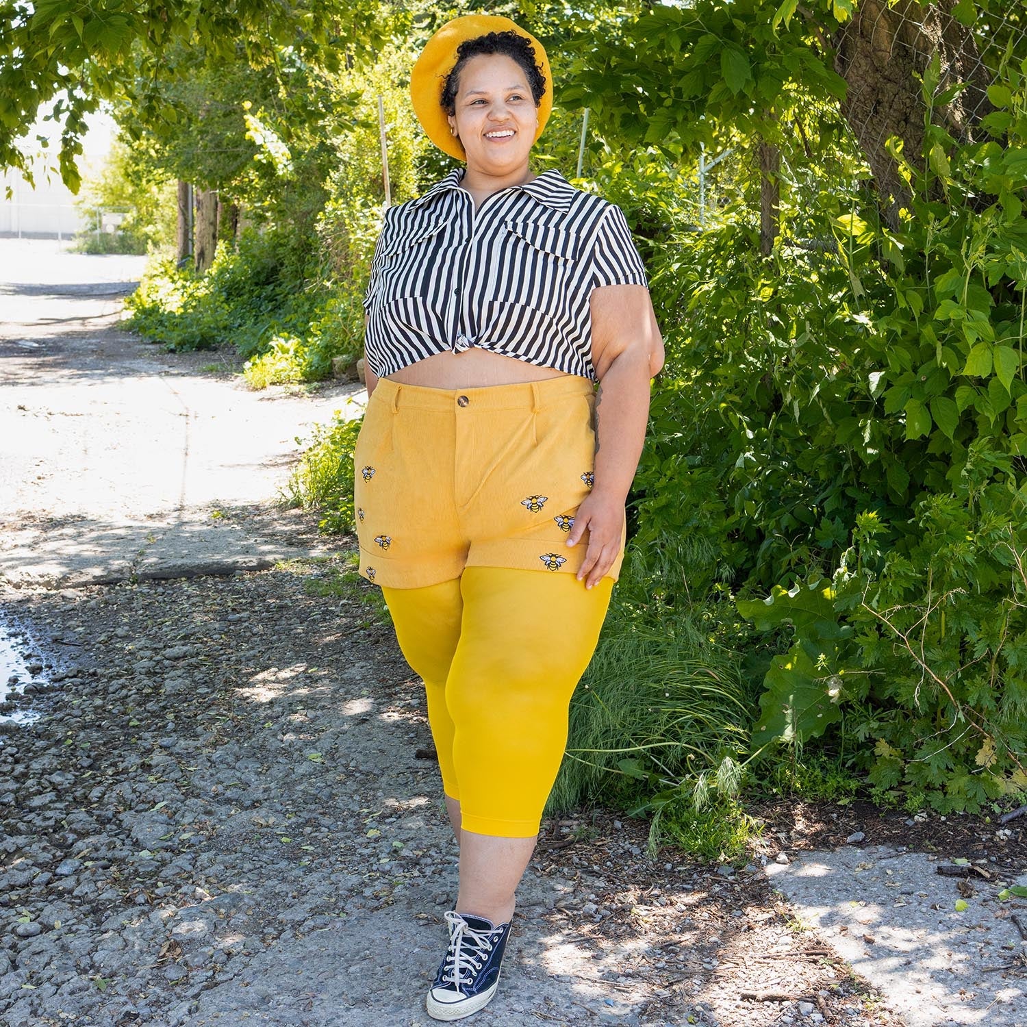 Stay Cool Capri Tights - Lemon - Image 5
