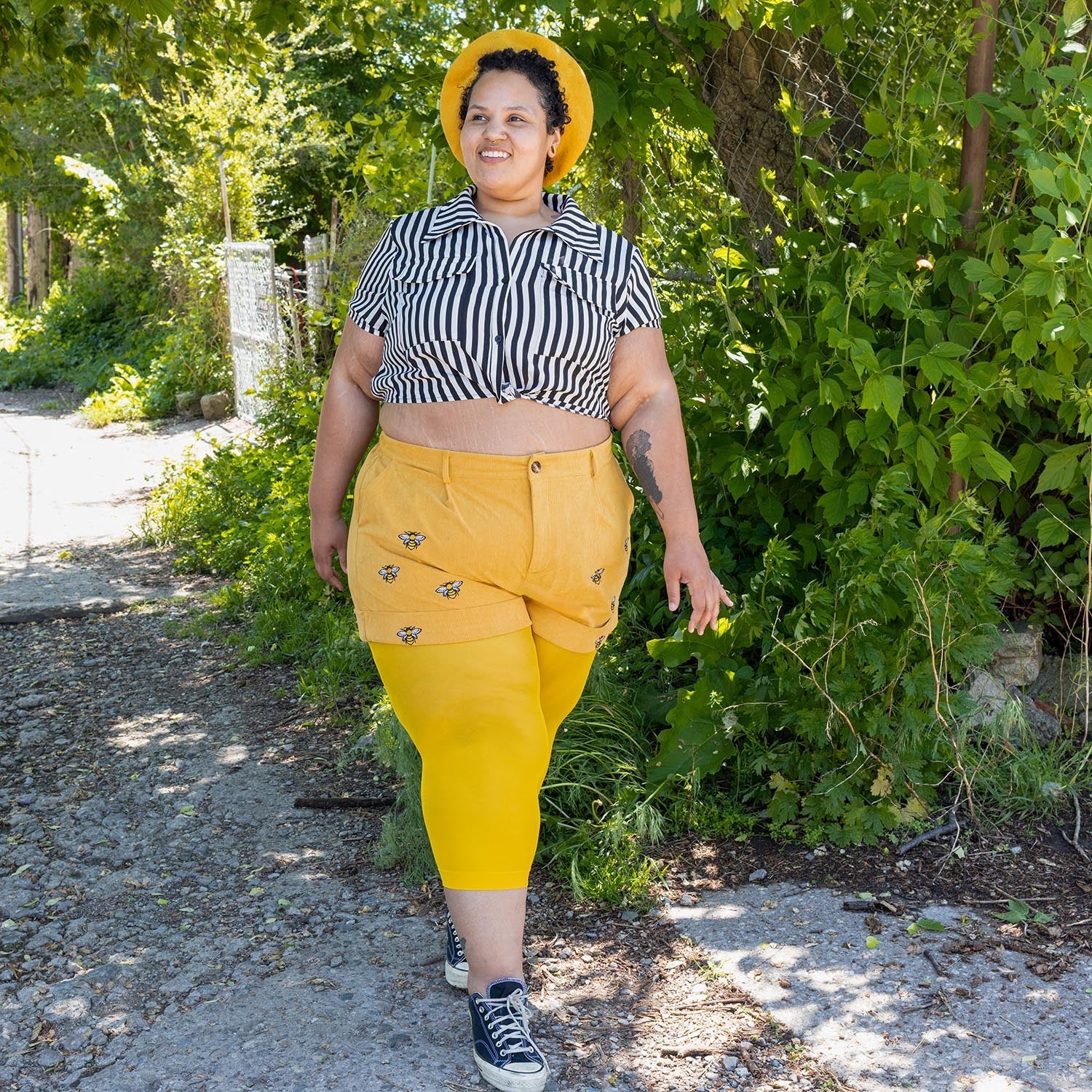 Stay Cool Capri Tights - Lemon - Image 9