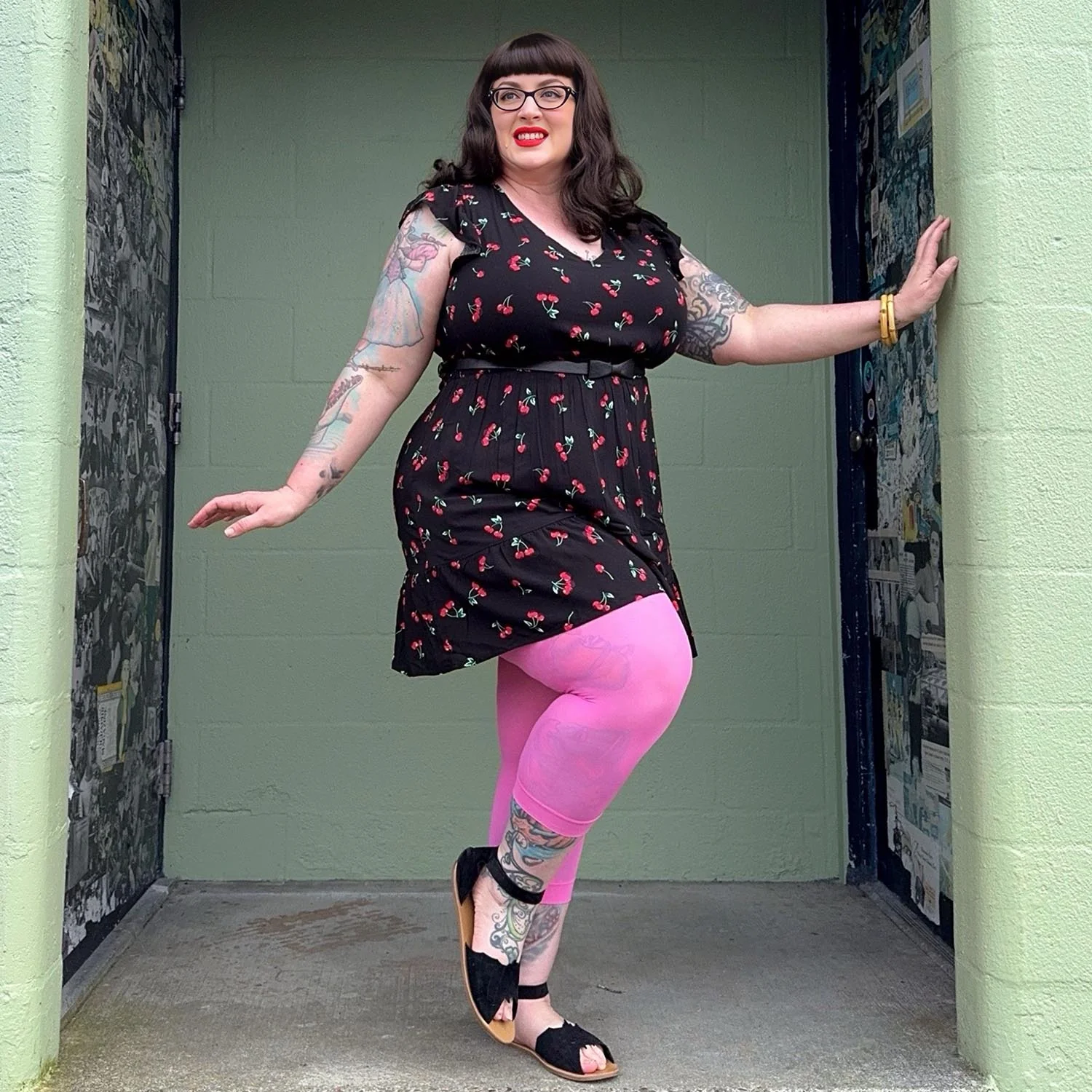 Stay Cool Capri Tights - Pink Lady - Image 15