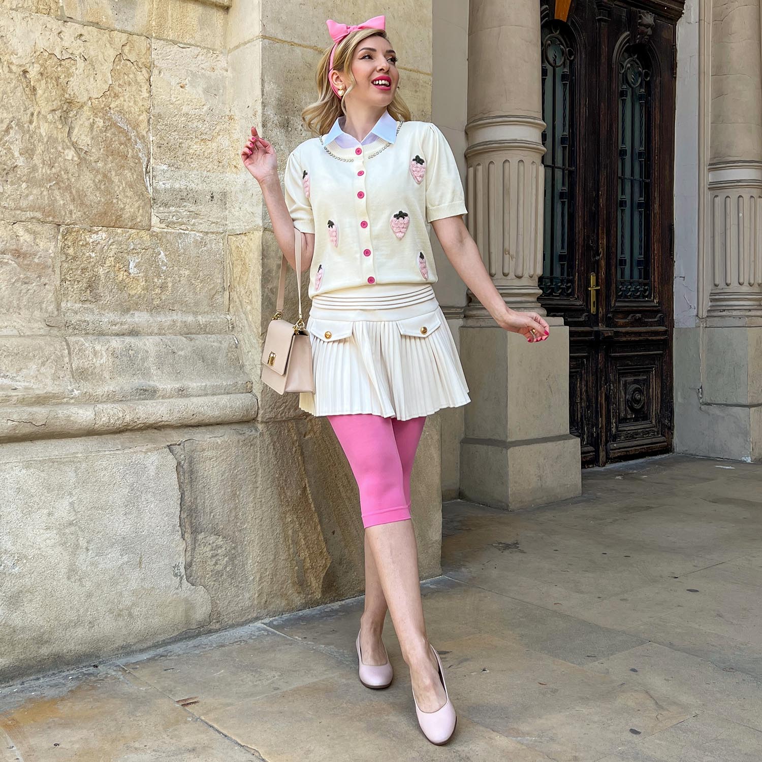 Stay Cool Capri Tights - Pink Lady - Image 18