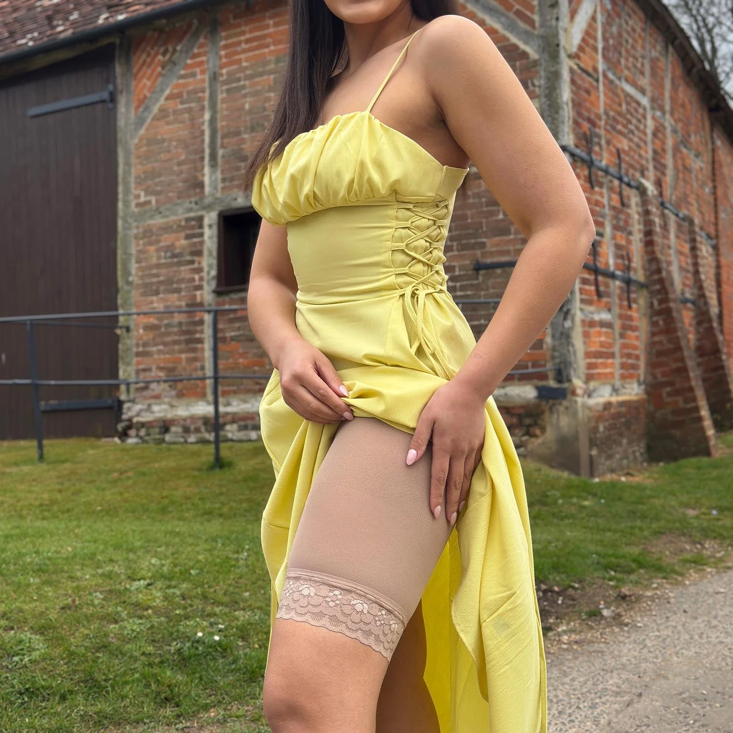 Lace Stay Cool Chub Rub Shorts - Blissful - Image 11