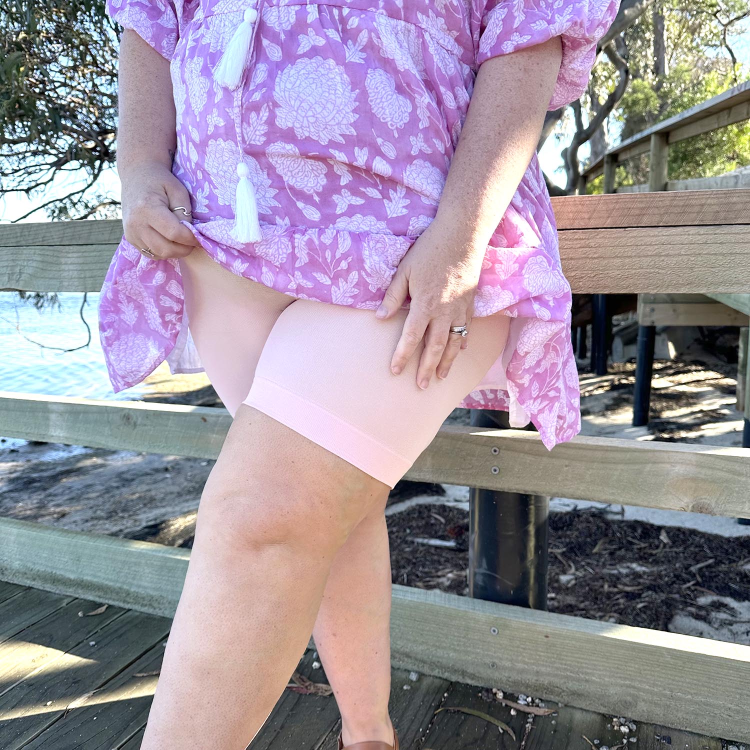 Stay Cool Chub Rub Shorts - Pétale de Rose - Image 2