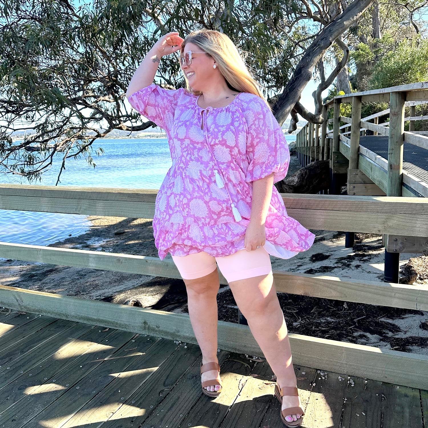Stay Cool Chub Rub Shorts - Pétale de Rose - Image 4