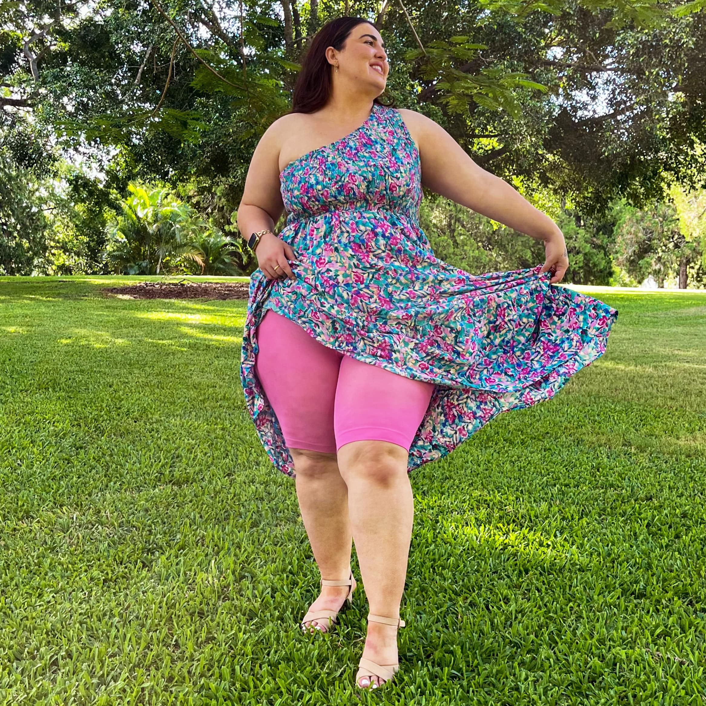 Stay Cool Chub Rub Shorts - Pink Lady - Image 12