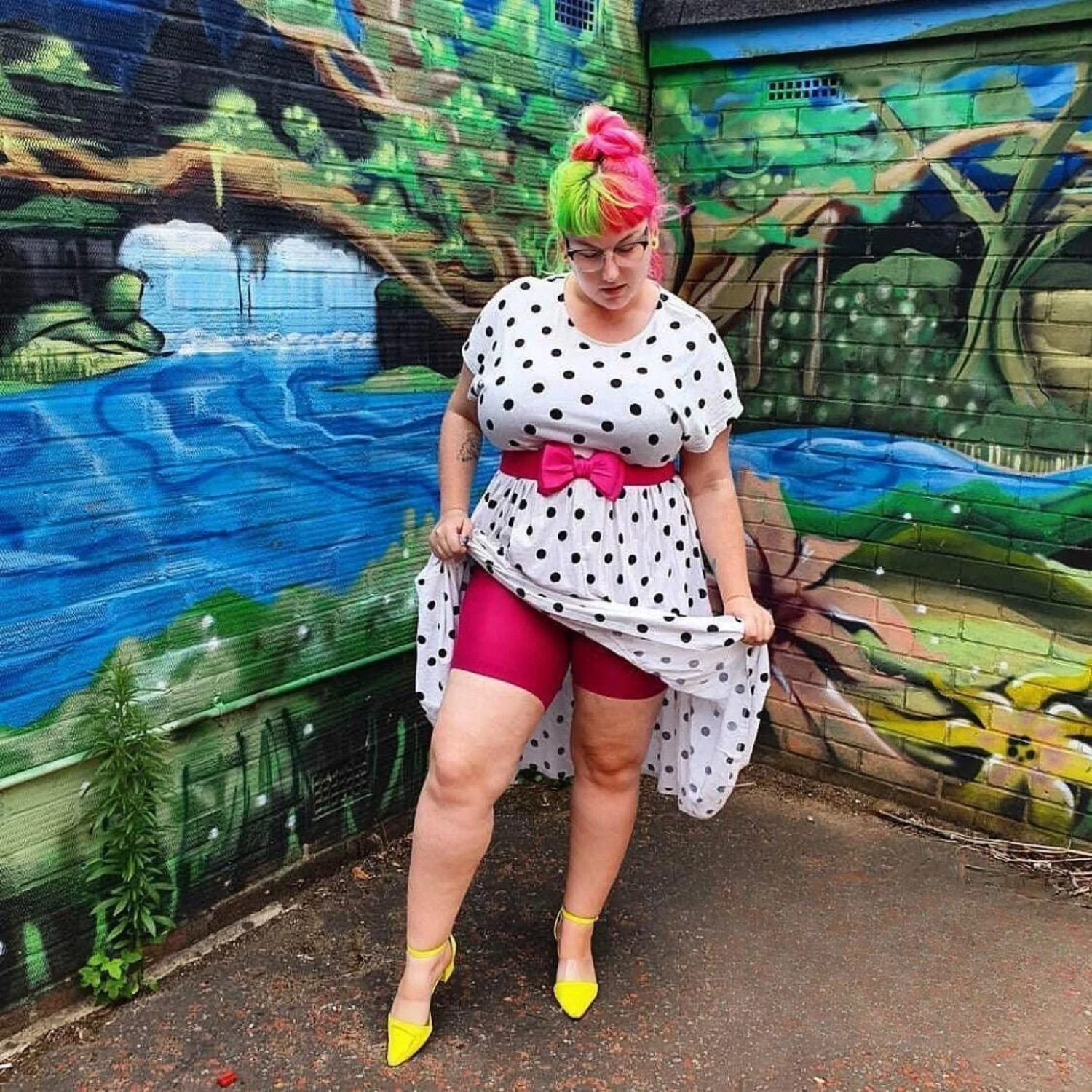 Stay Cool Chub Rub Shorts - Raspberry Pie - Image 3