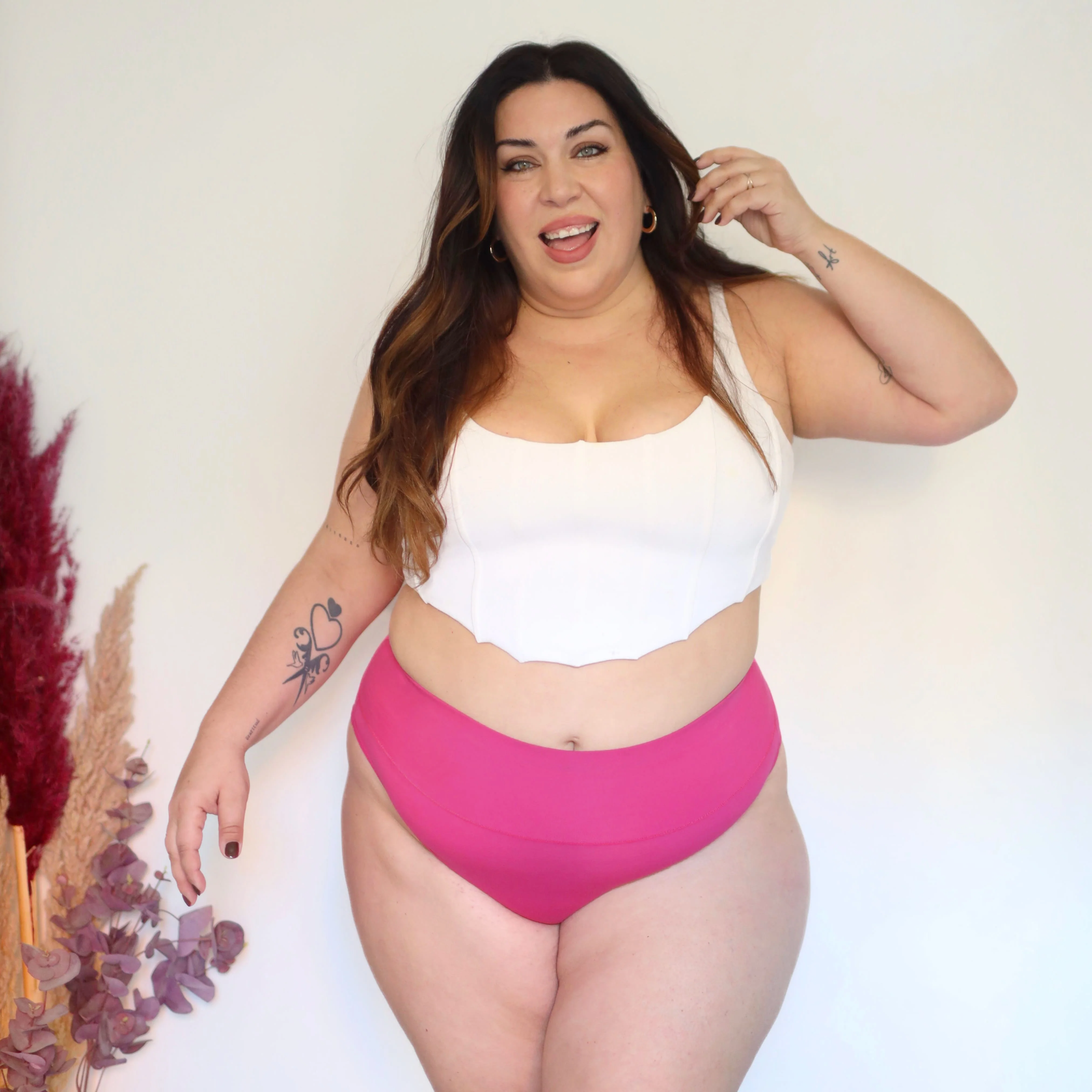 Organic Cotton Super High Leg Knickers - Barbara - Image 6