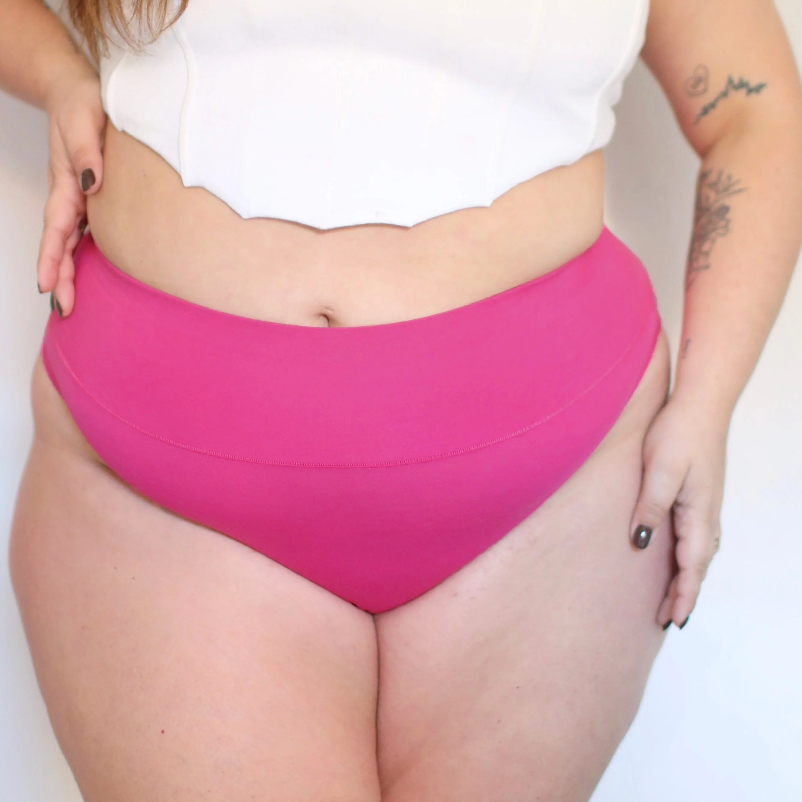 Organic Cotton Super High Leg Knickers - Barbara - Image 7