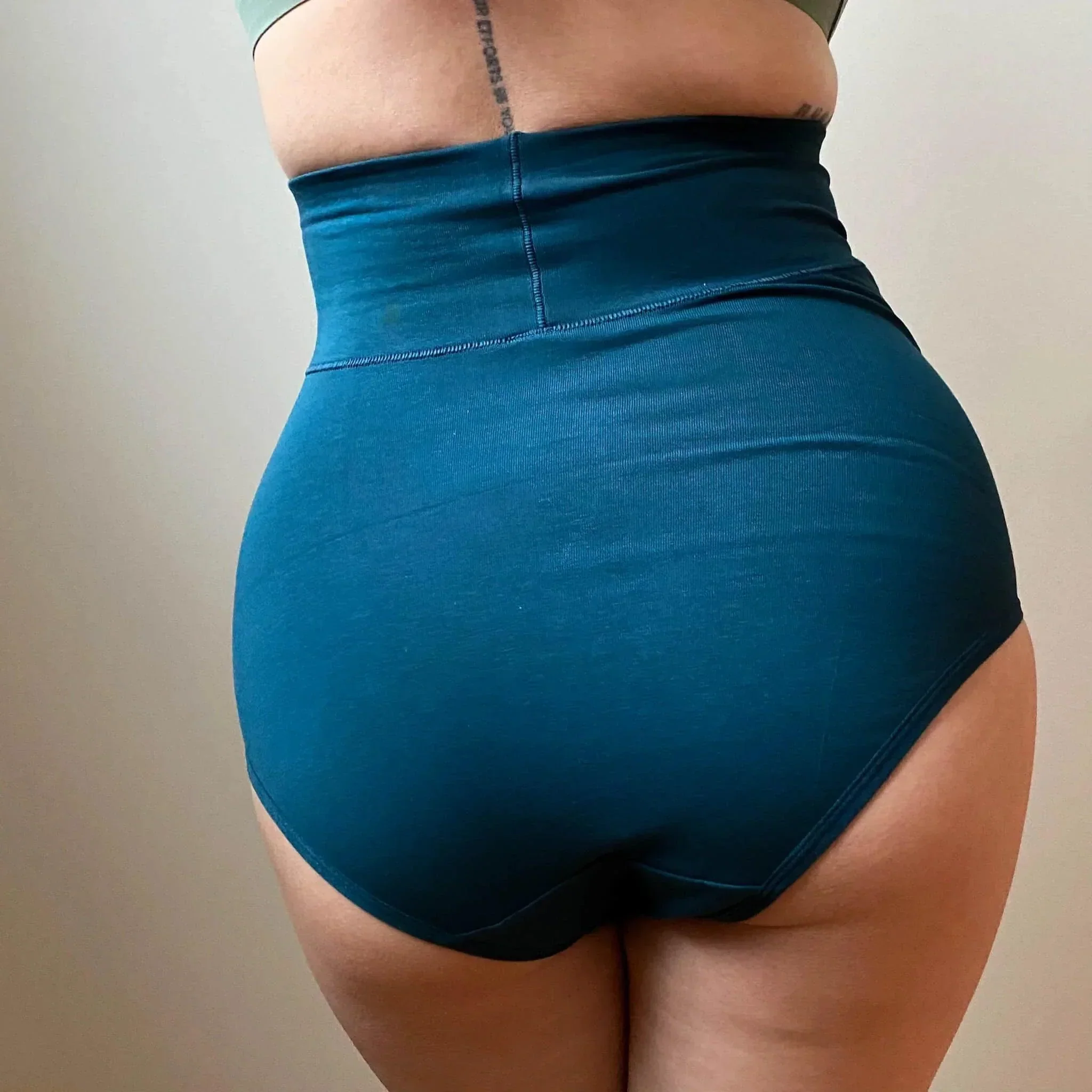 Organic Cotton Super High Waist Knickers - Aurora - Image 7