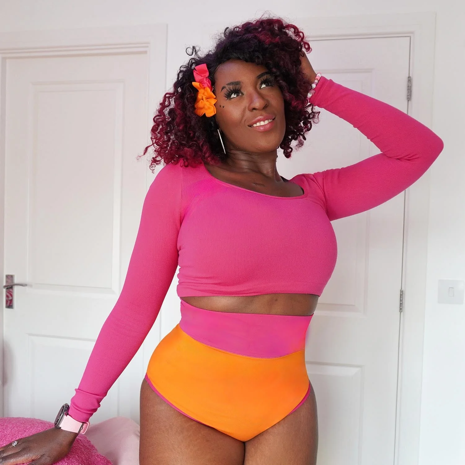 Organic Cotton Super High Waist Duo Knickers - Papaya & Barbara - Image 10