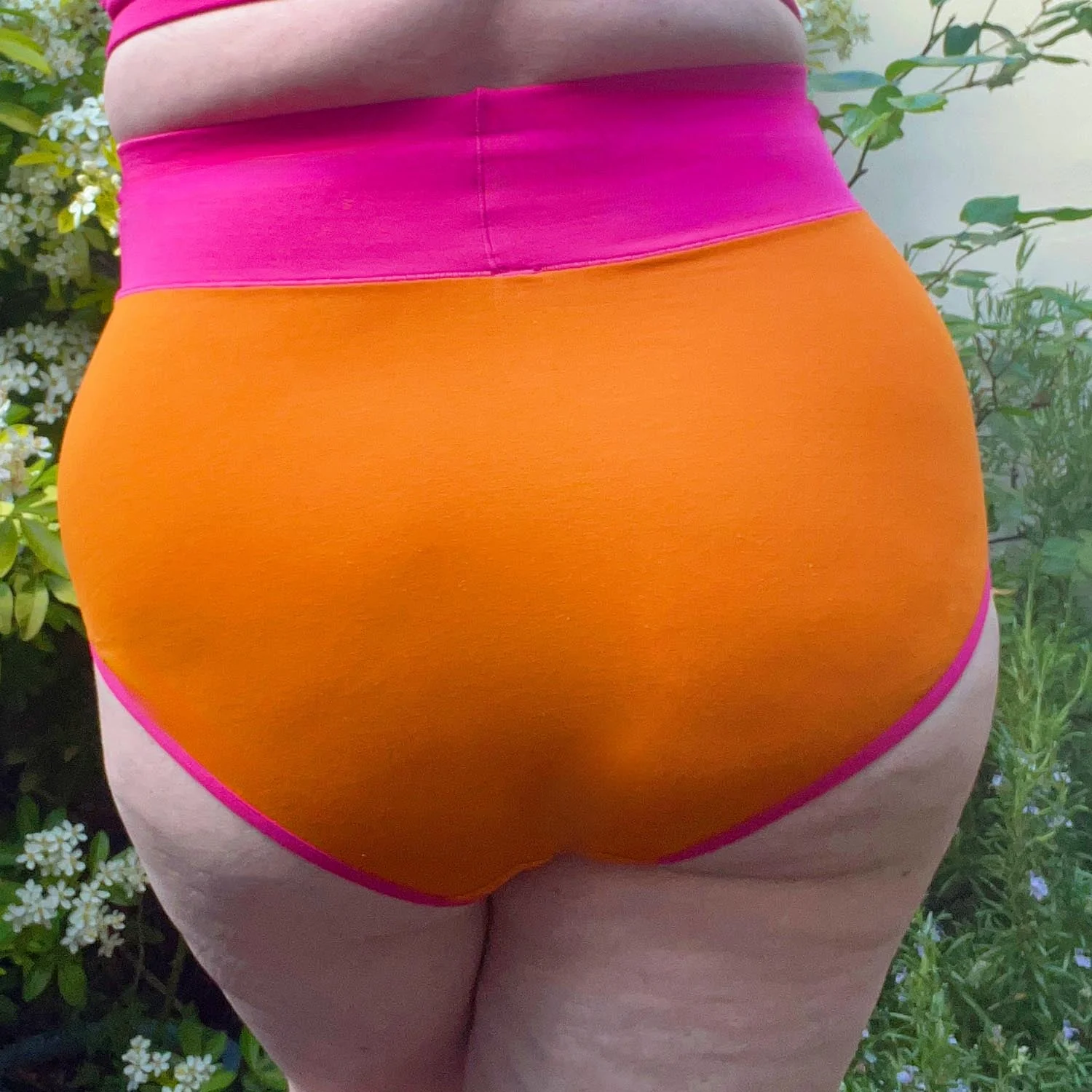 Organic Cotton Super High Waist Duo Knickers - Papaya & Barbara - Image 6