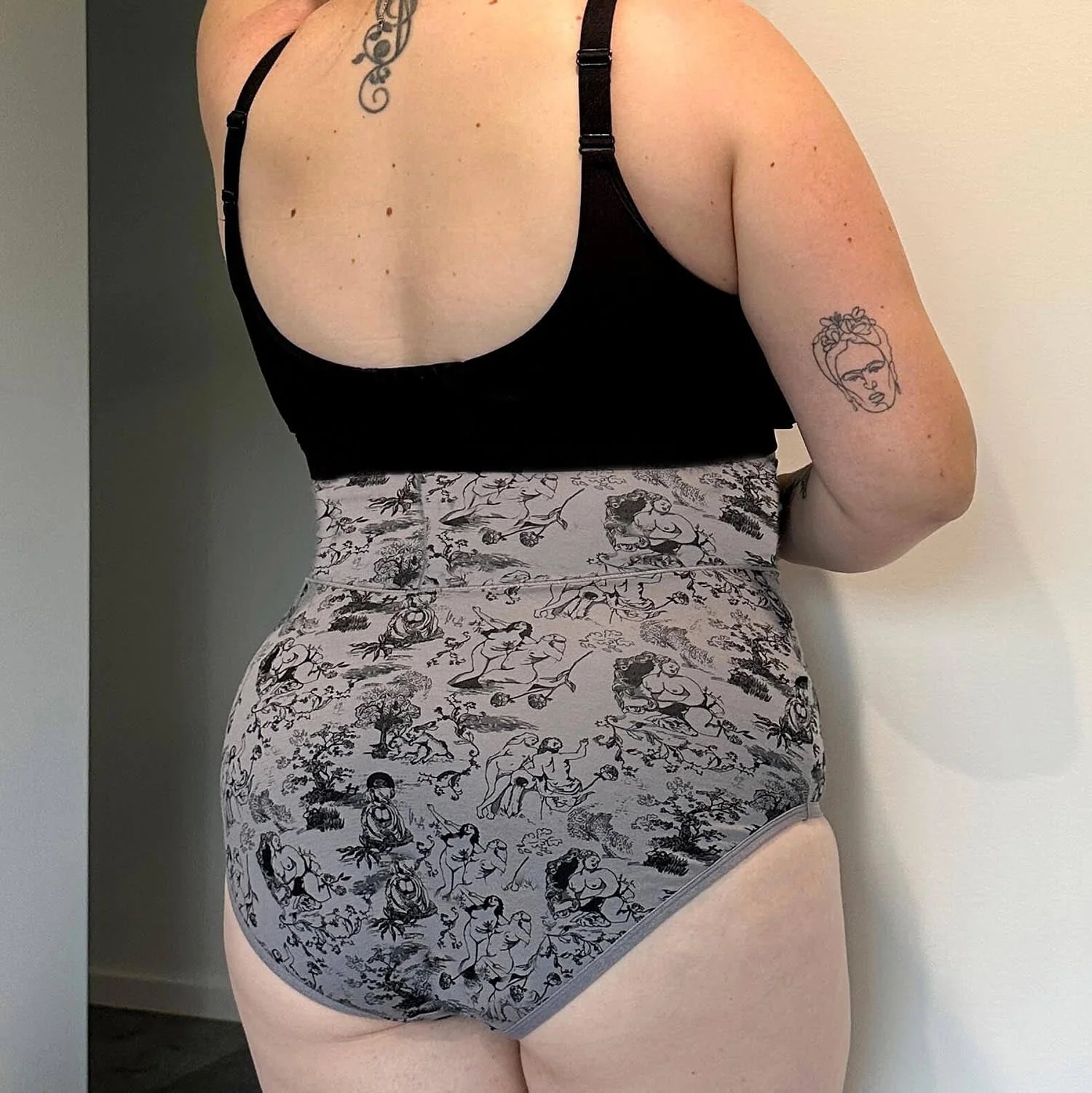 Organic Cotton Super High Waist Knickers - Passion au Jardin - L'Amour Noir - Image 11