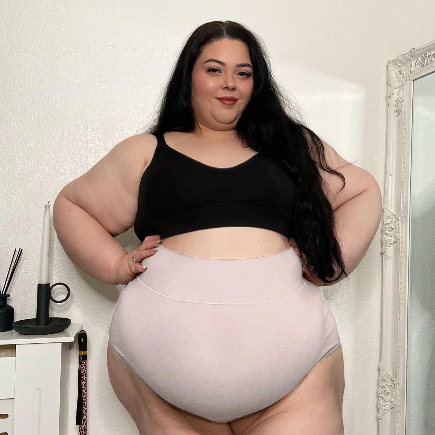 Organic Cotton Super High Waist Knickers - Milk Bottle - Image 2