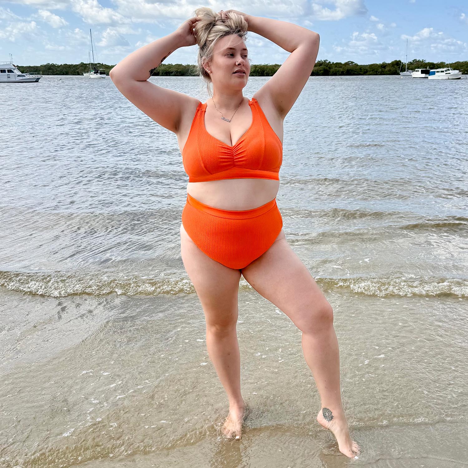 Tidelands Bikini Top - Zest - Image 10