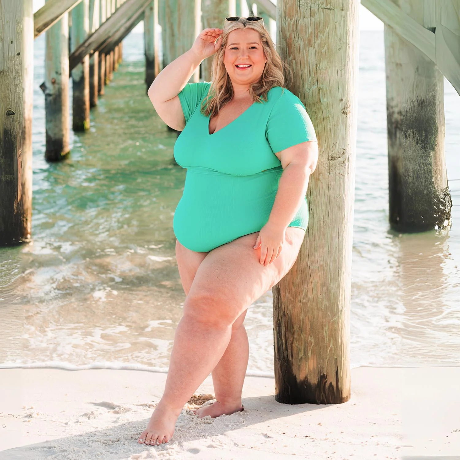 You Got To Yell Swimsuit - Mint - Image 4