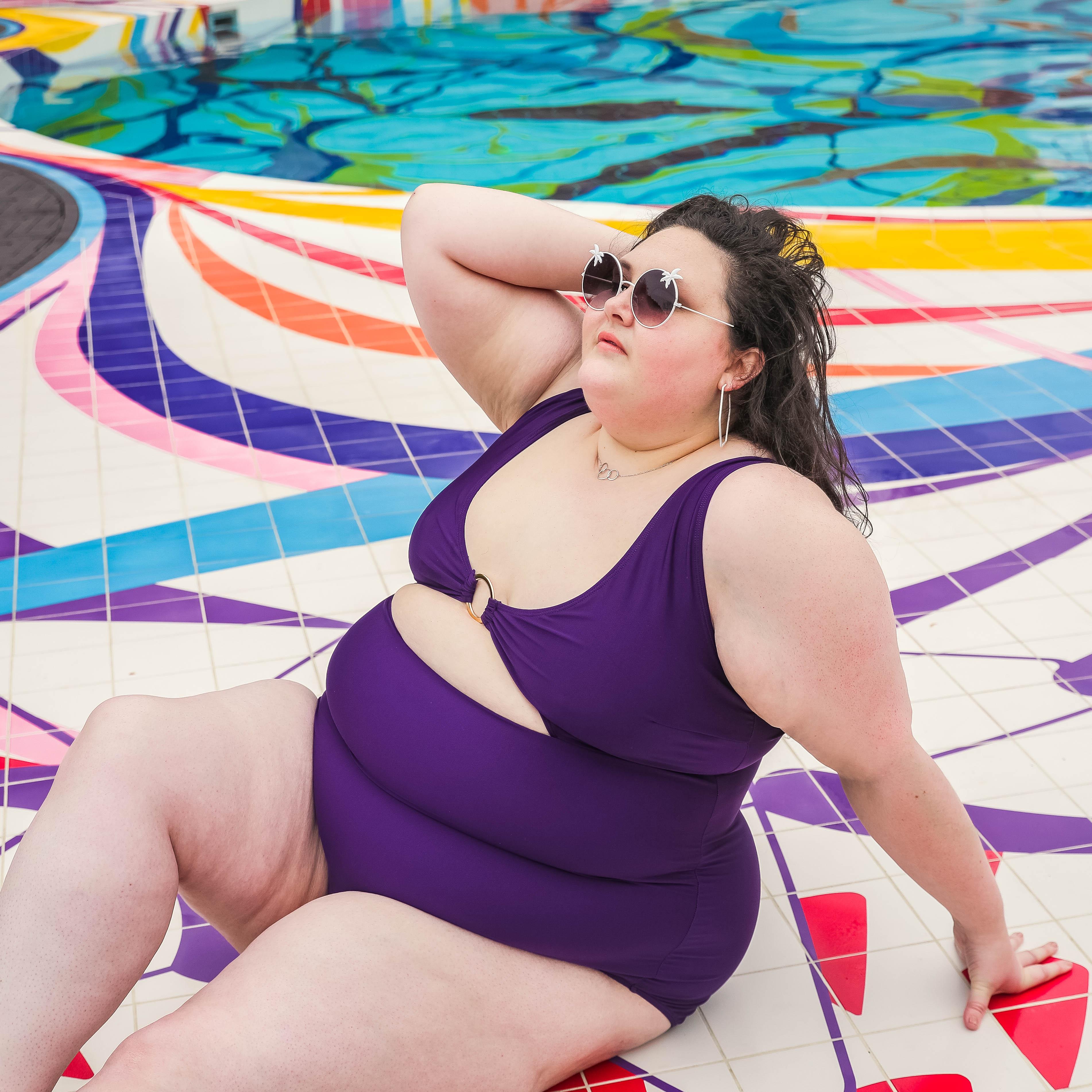 Wax on, Wax off Swimsuit - Purple - Image 5