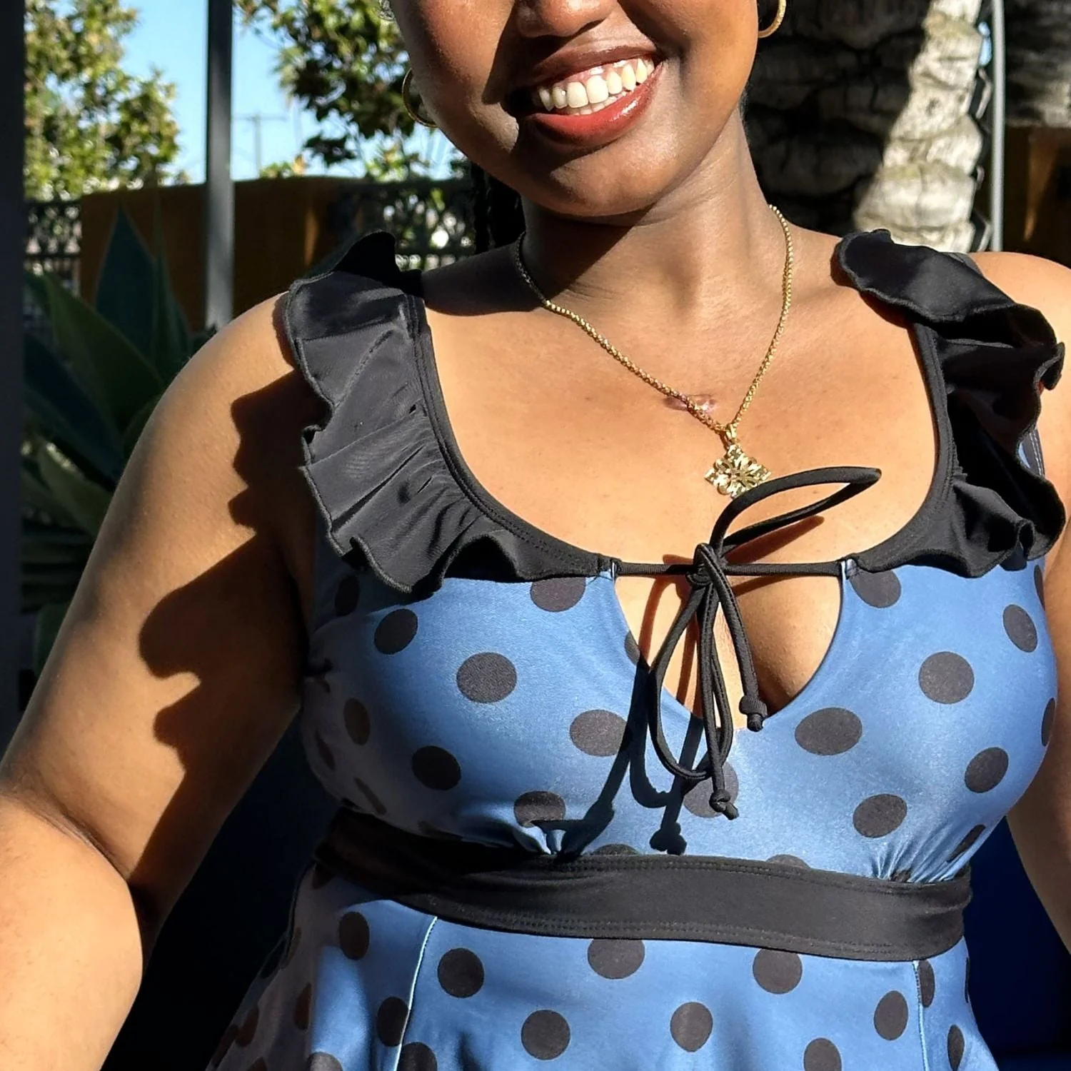 Beam Me Up Tankini Top - Polka - Image 6