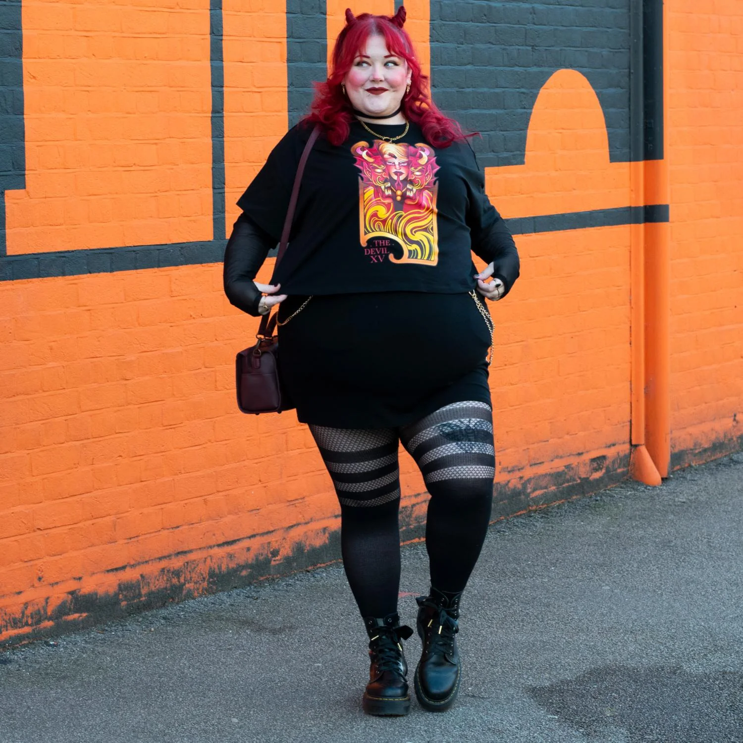 Major Arcana Boxy Tee - XV The Devil - Image 5