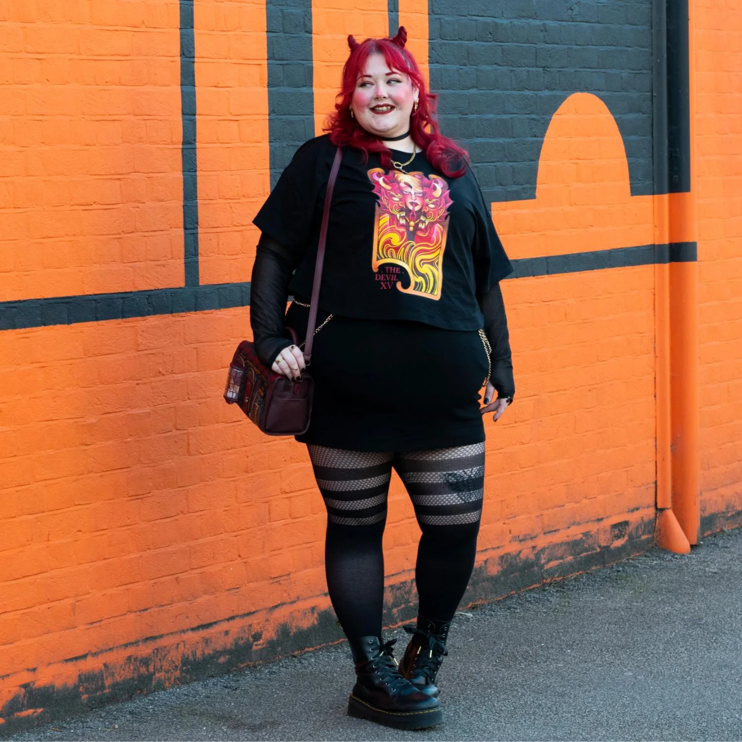 Major Arcana Boxy Tee - XV The Devil - Image 7