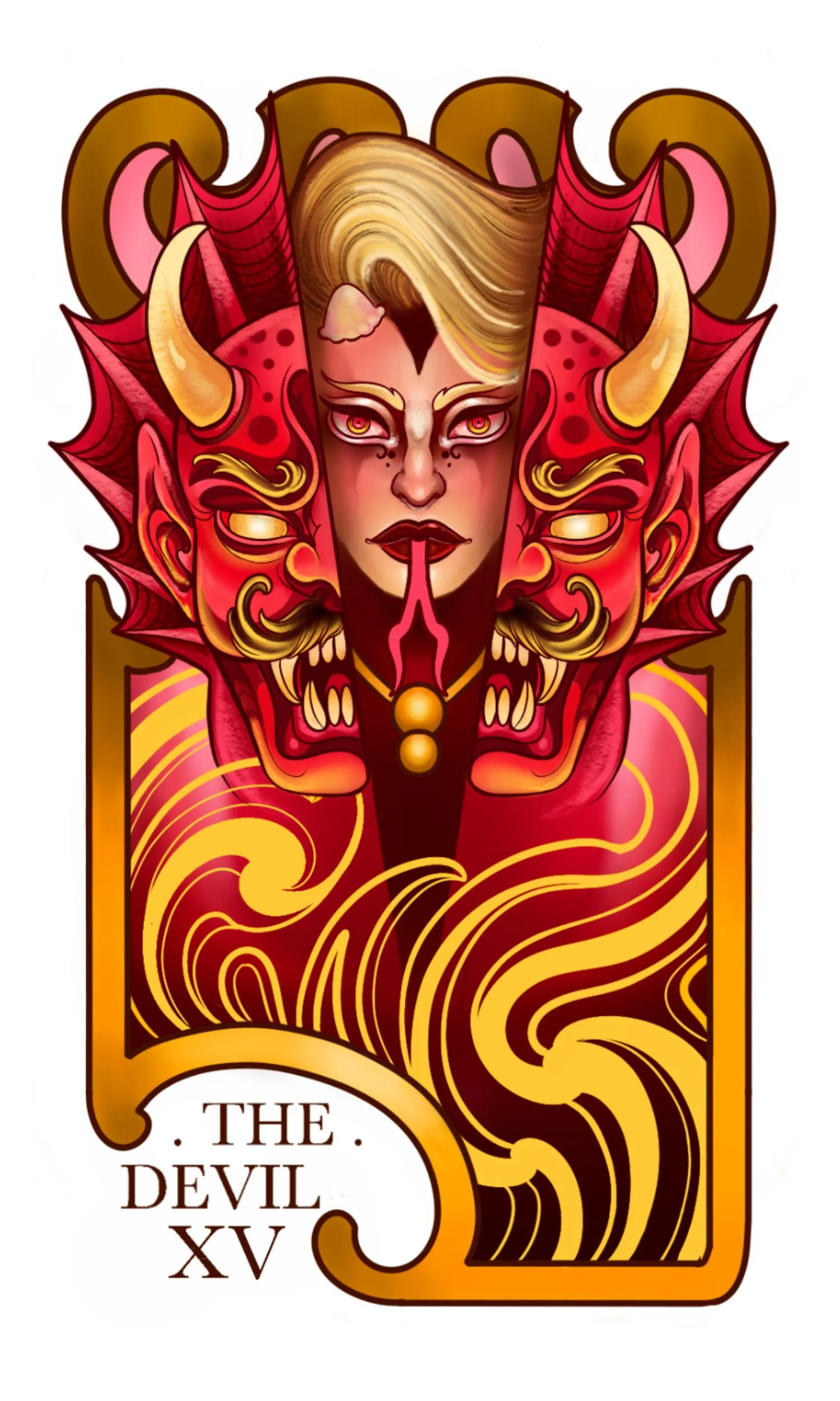 Major Arcana Boxy Tee - XV The Devil - Image 9