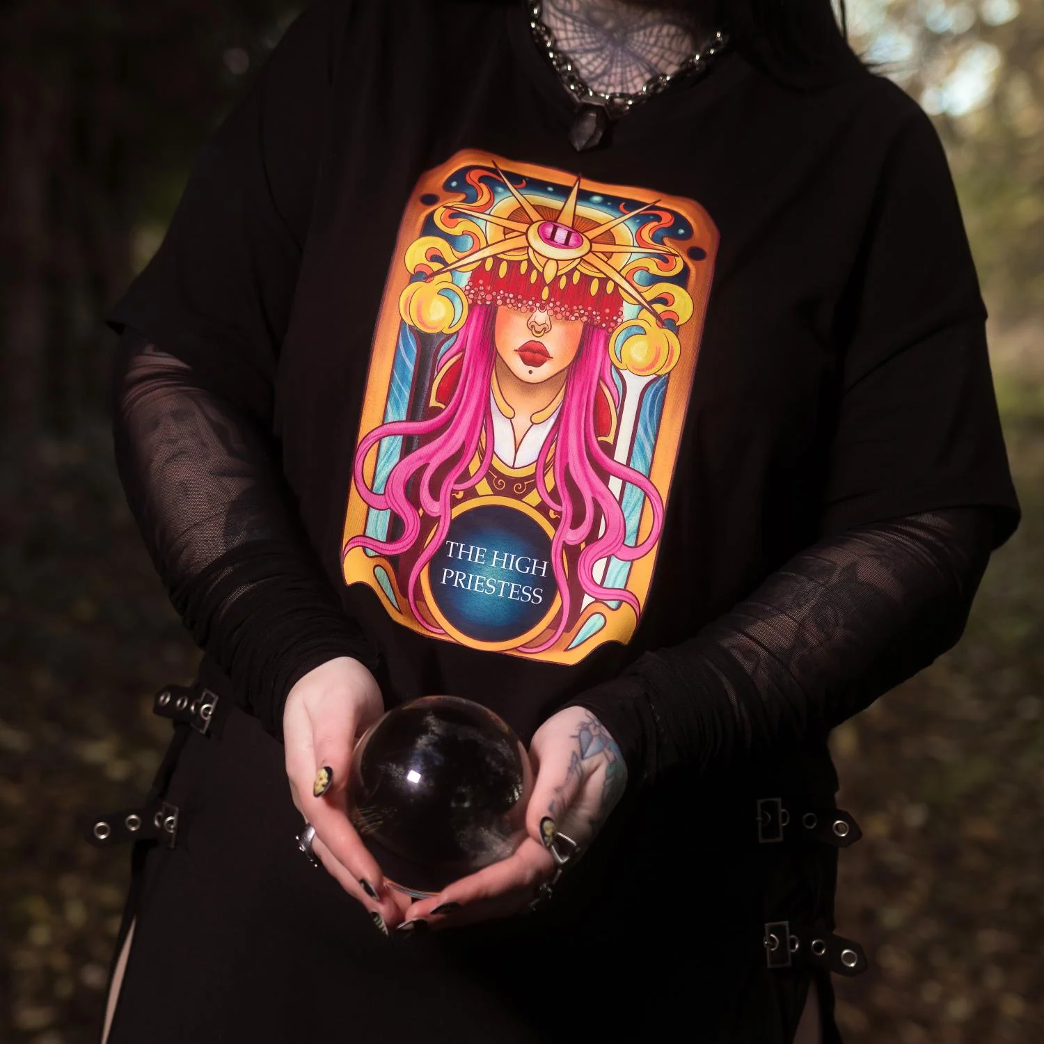 Major Arcana Boxy Tee - II The High Priestess - Image 12