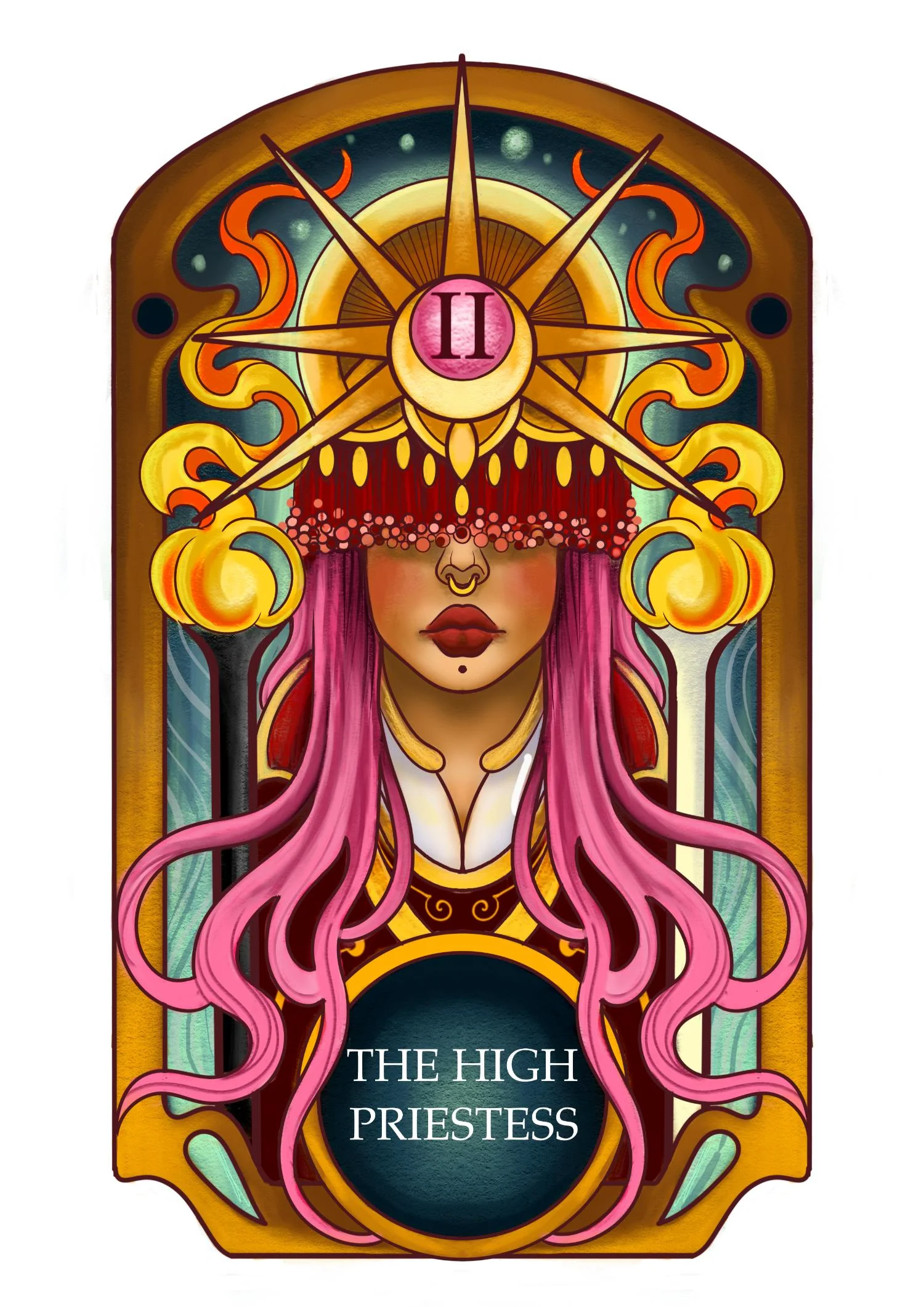 Major Arcana Boxy Tee - II The High Priestess - Image 13