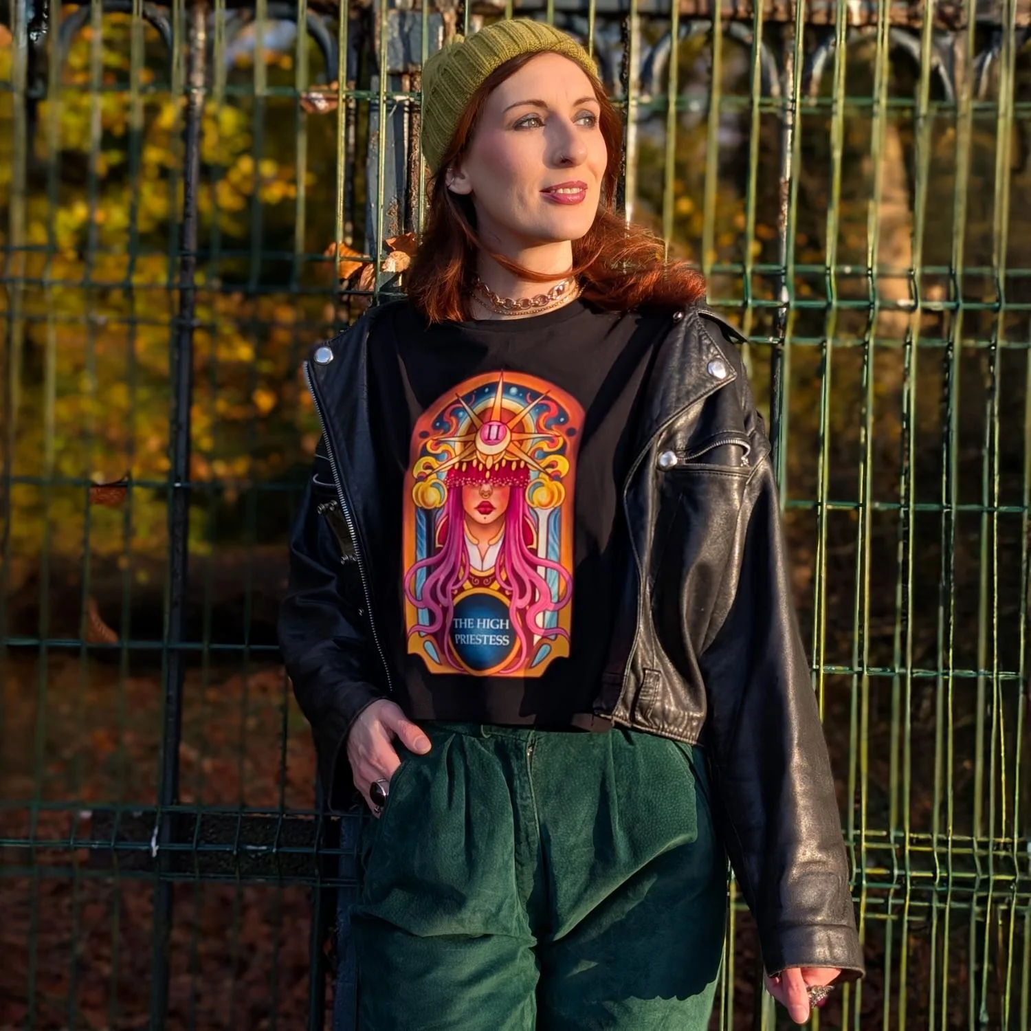 Major Arcana Boxy Tee - II The High Priestess - Image 2