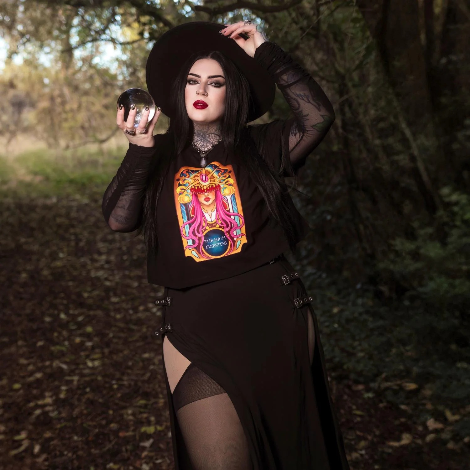 Major Arcana Boxy Tee - II The High Priestess - Image 3