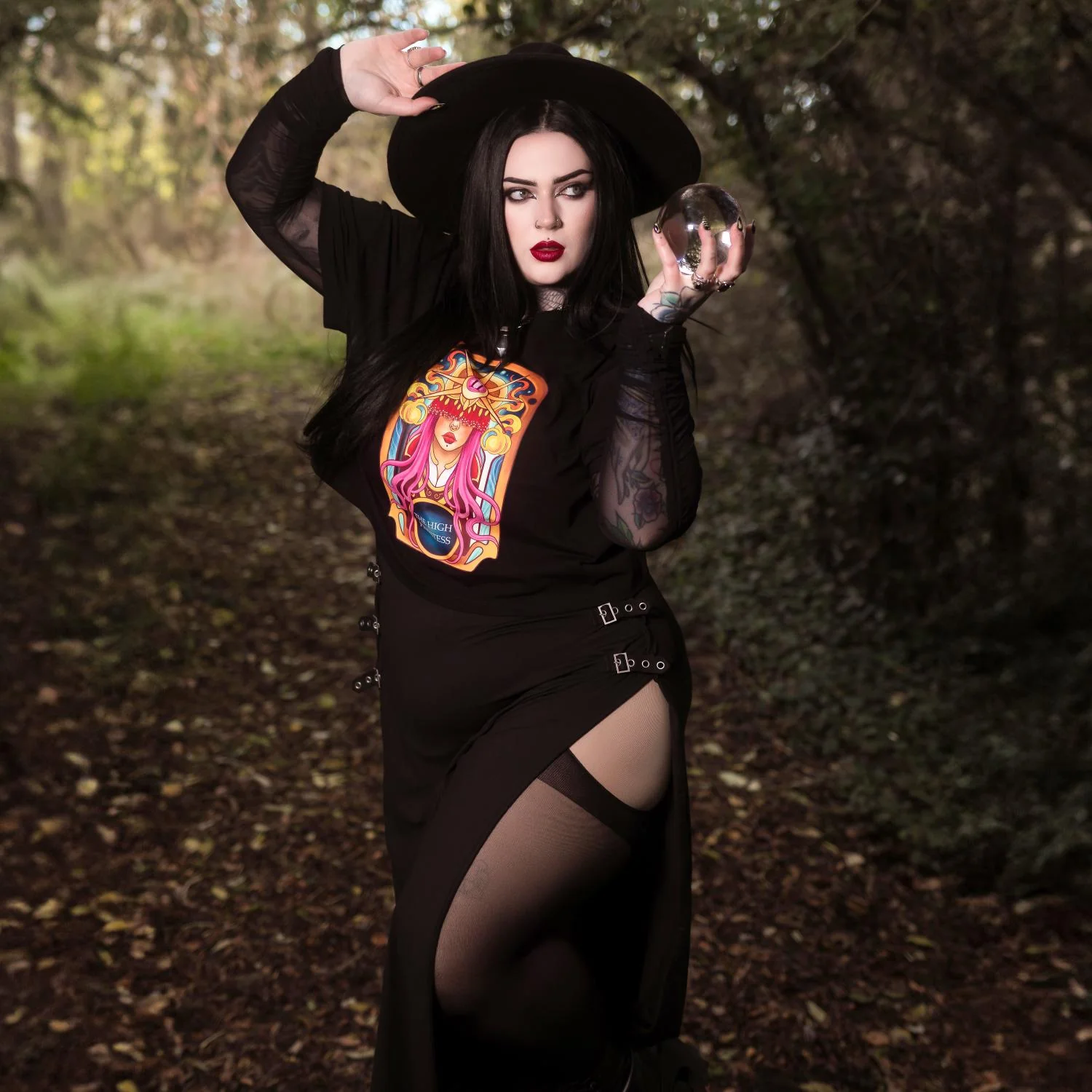 Major Arcana Boxy Tee - II The High Priestess - Image 7
