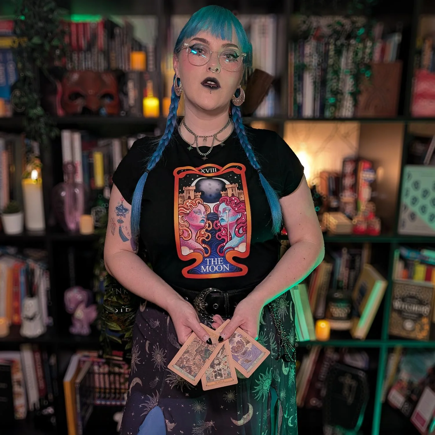 Major Arcana Baby Tee - XVIII The Moon - Image 10