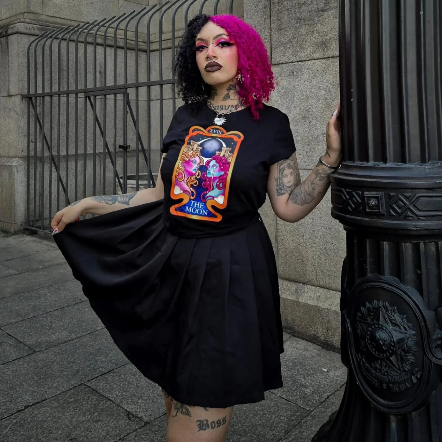 Major Arcana Baby Tee - XVIII The Moon - Image 20
