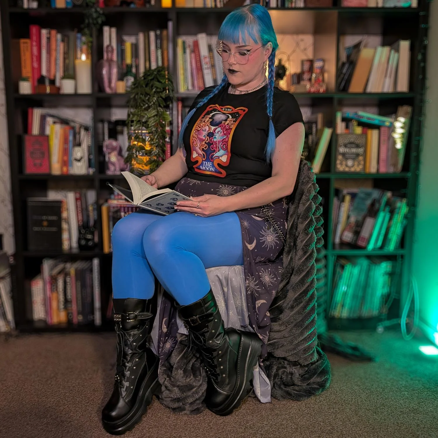Major Arcana Baby Tee - XVIII The Moon - Image 5
