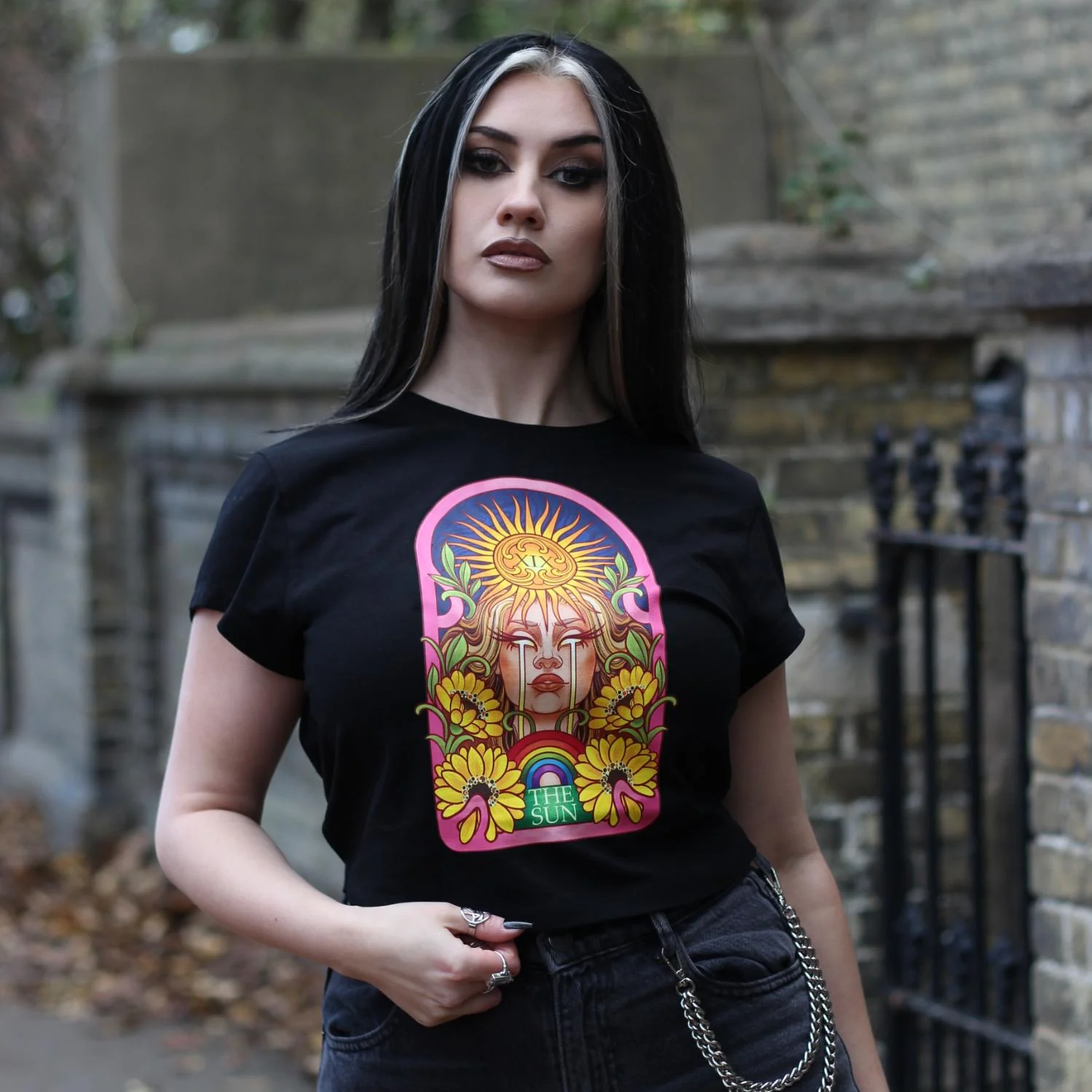 Major Arcana Baby Tee - XIX The Sun - Image 2