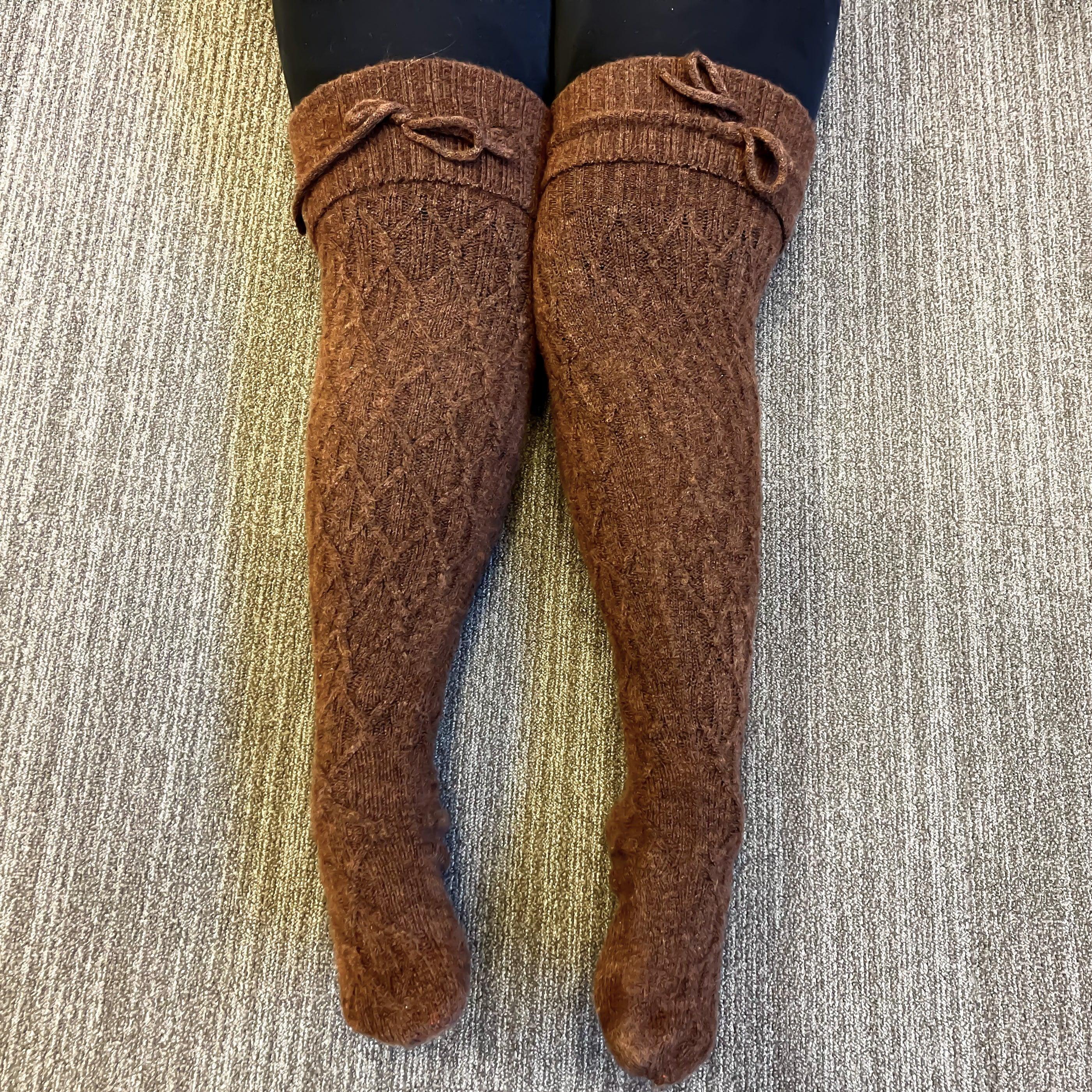 Thigh High Socks - Hot Chocolate - Image 13