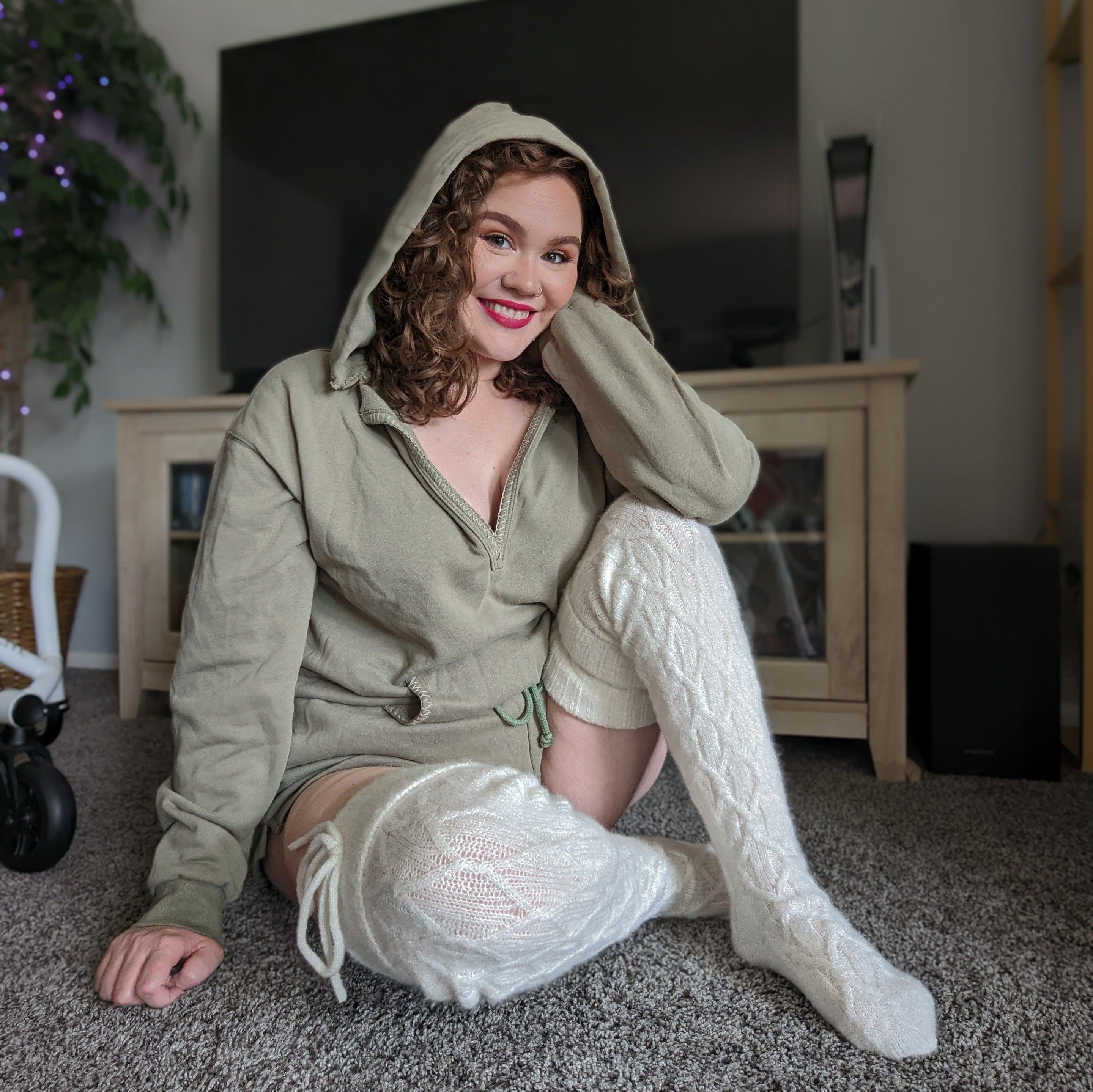 Thigh High Socks - Snowball - Image 3
