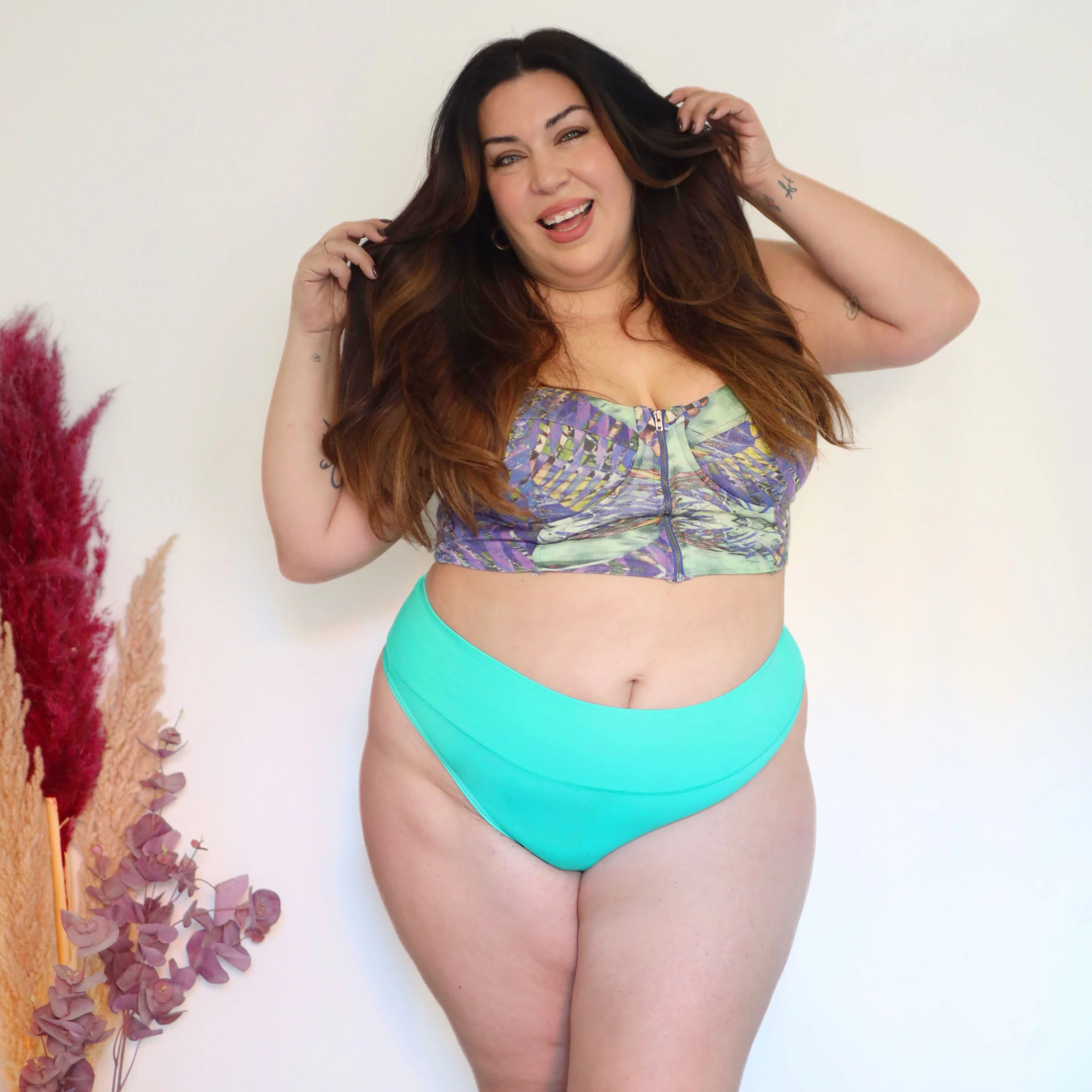 Organic Cotton G-String - Mint - Image 3