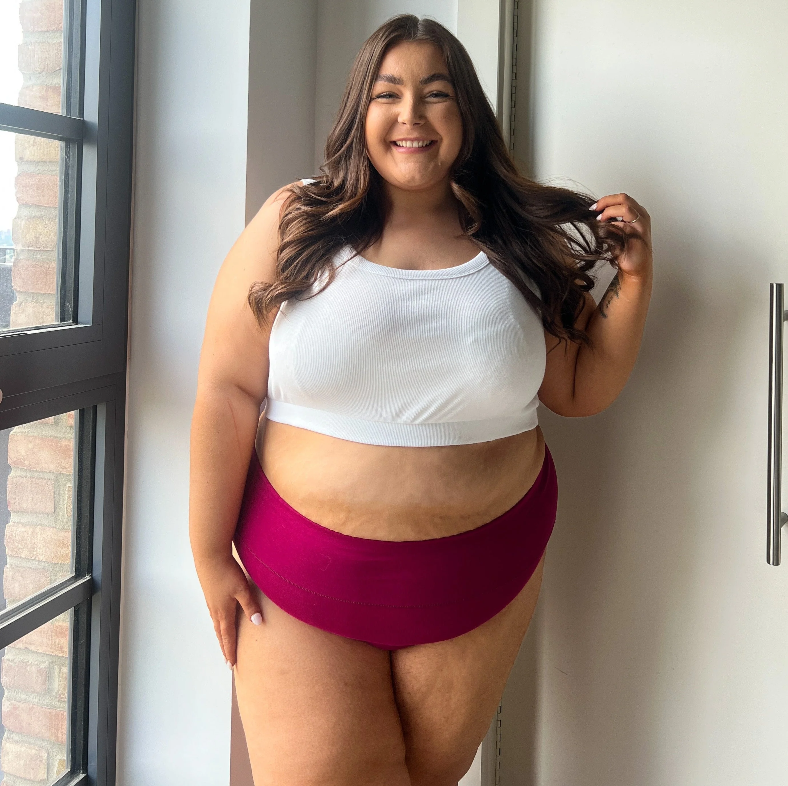 Organic Cotton G-String - Raspberry Pie - Image 2