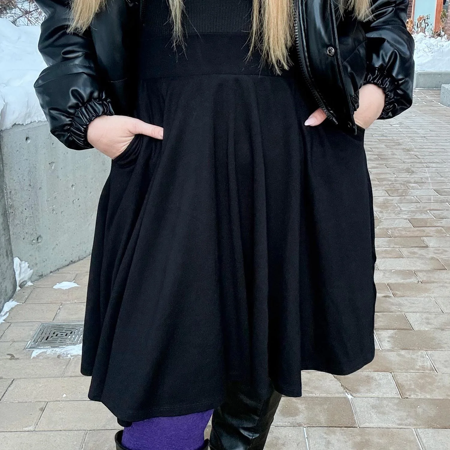 Flare Skirt - Black (V2) - Image 11