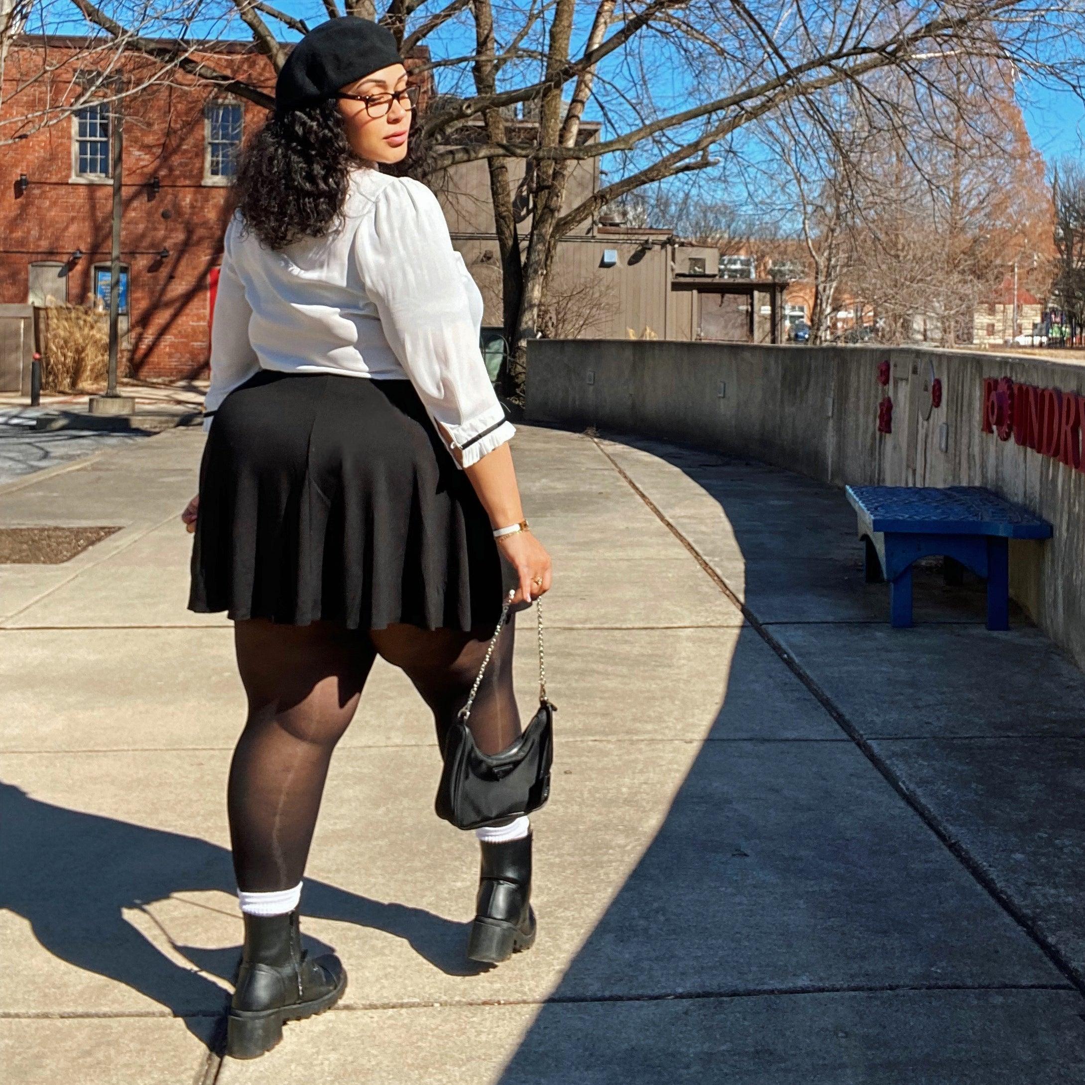 Mini-Flare Skirt - Black (V2) - Image 13