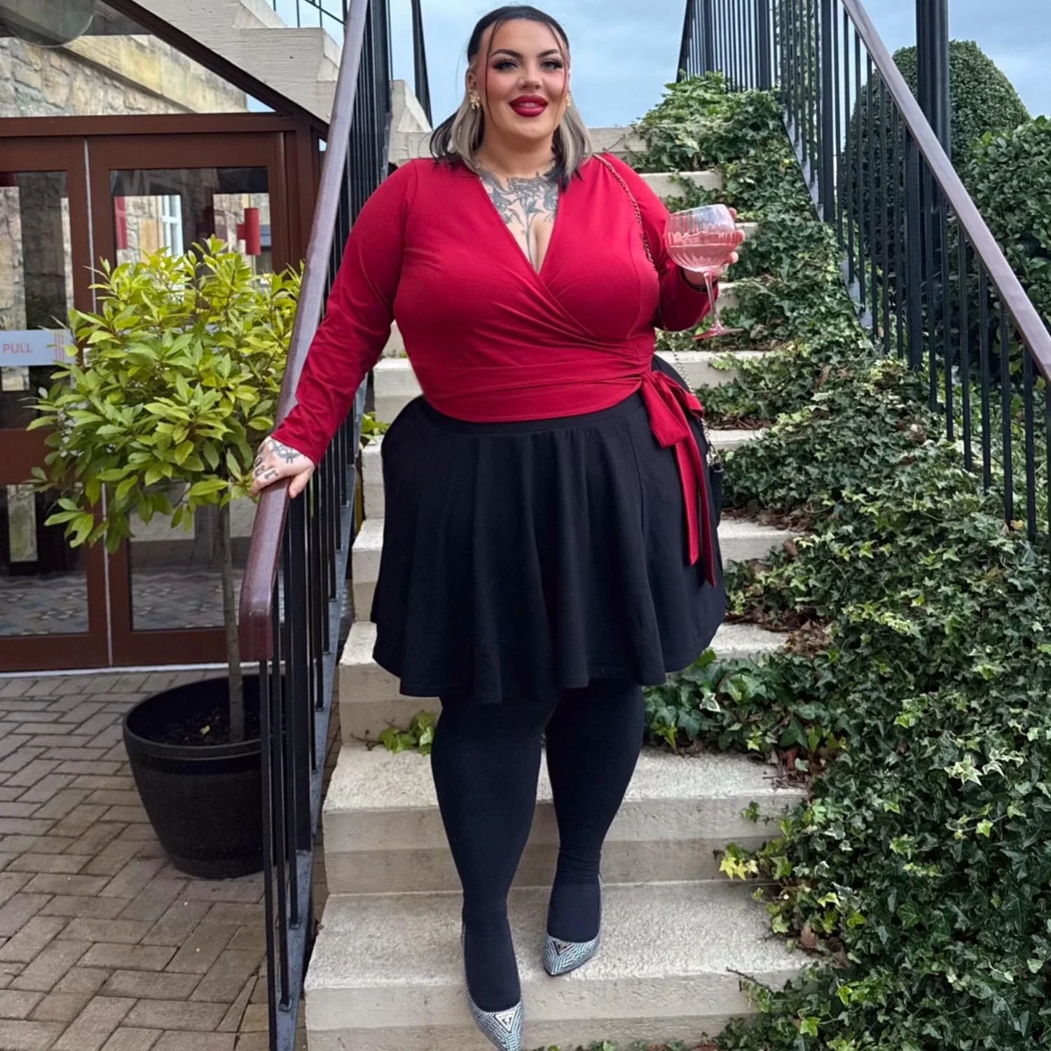 Mini-Flare Skirt - Black (V2) - Image 17