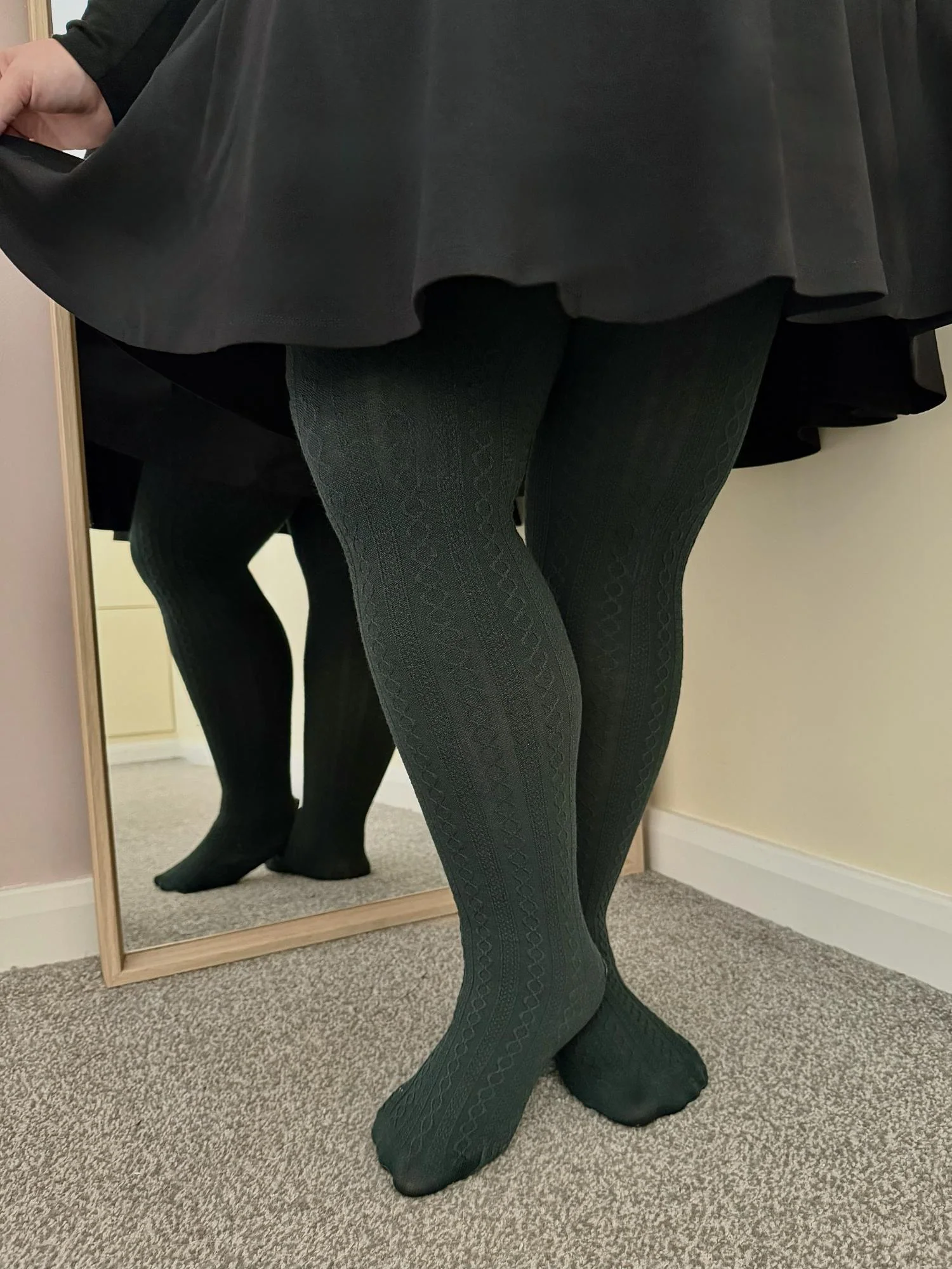 Mini-Flare Skirt - Black (V2) - Image 9